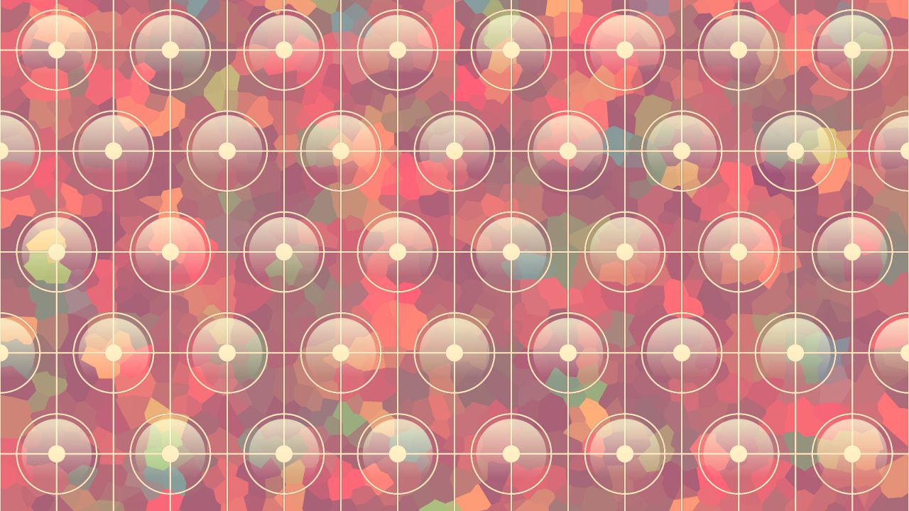 Illustration Ronde Rouge Blanc et Jaune. Wallpaper in 1280x720 Resolution