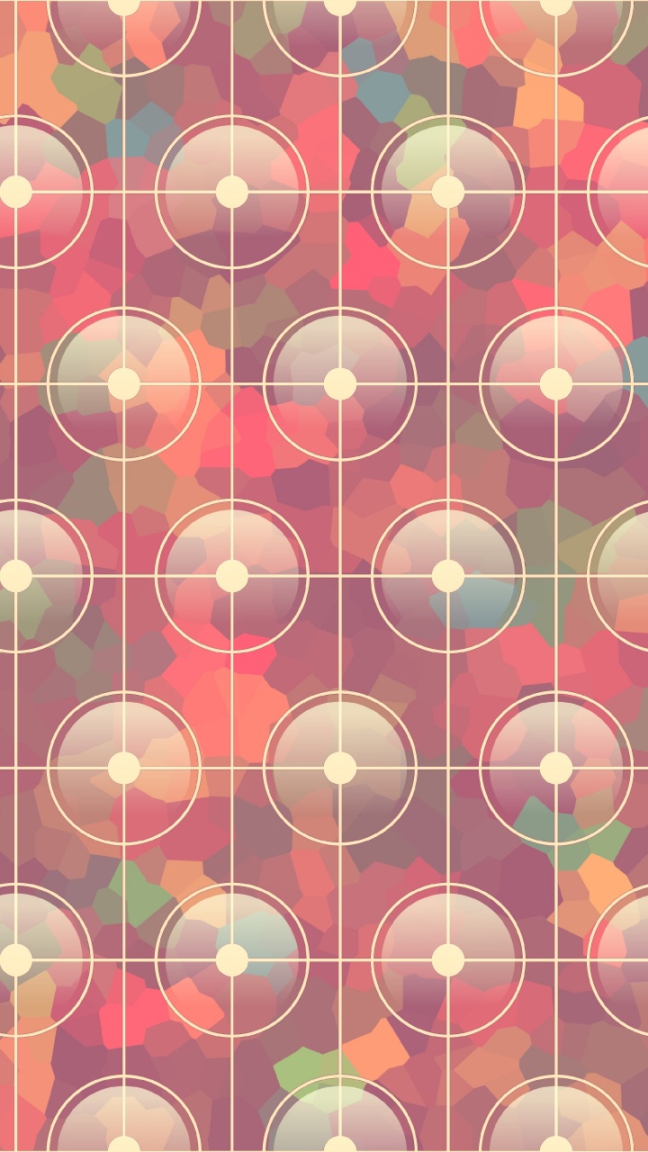 Illustration Ronde Rouge Blanc et Jaune. Wallpaper in 720x1280 Resolution