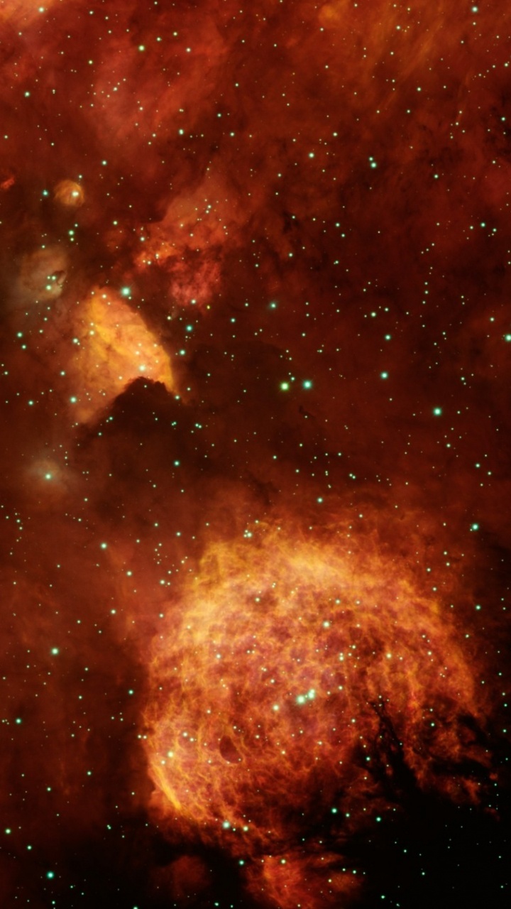 Abbildung Der Braunen Und Weißen Galaxie. Wallpaper in 720x1280 Resolution