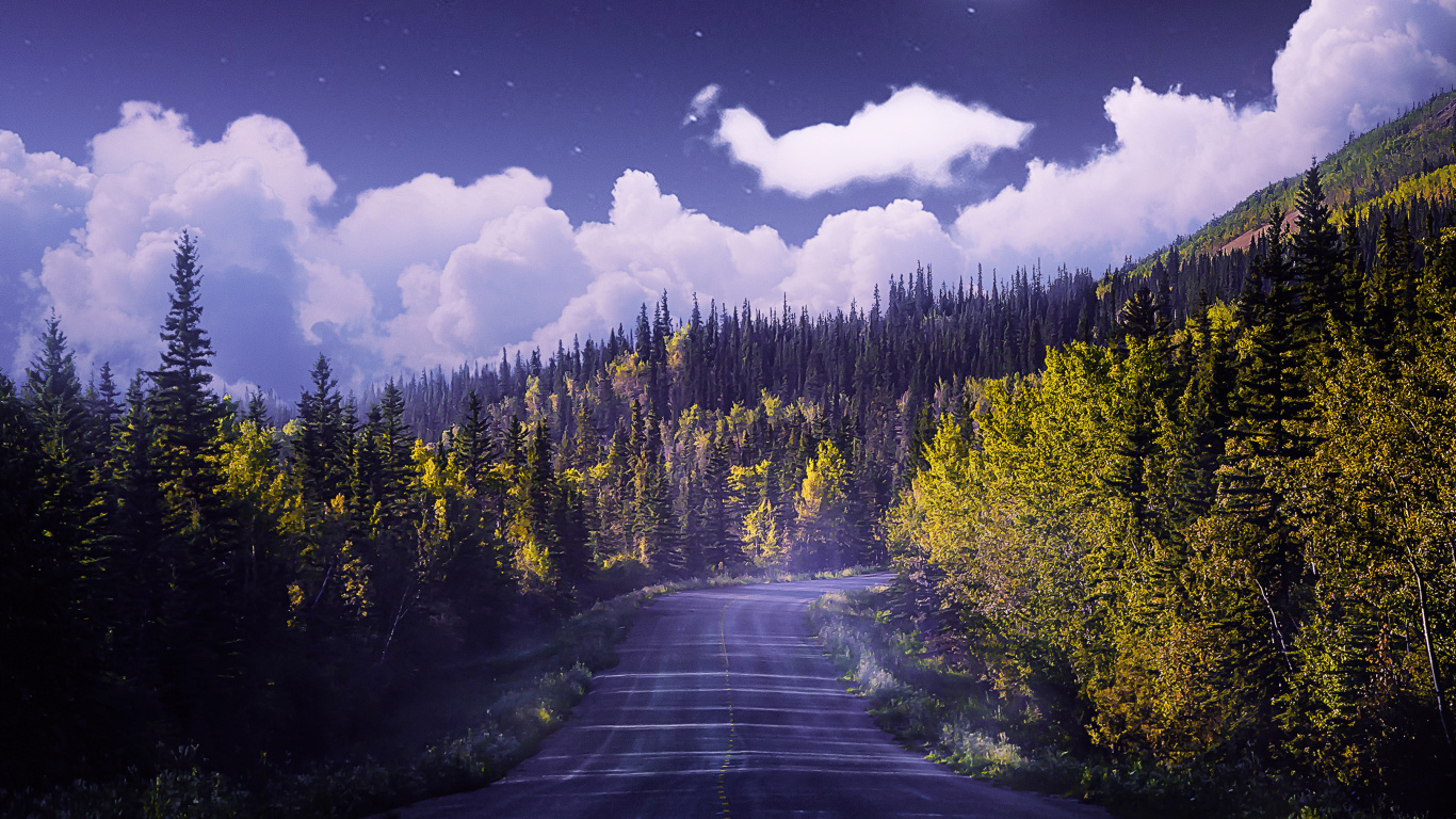 Atmosphère, L'écorégion, Nature, Paysage Naturel, Surface de la Route. Wallpaper in 1366x768 Resolution