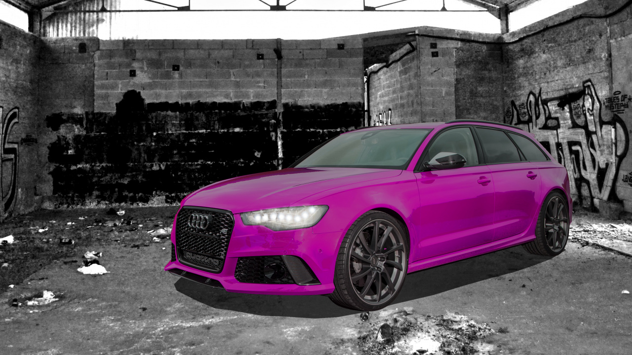 Audi a 4 Sedan Rosa. Wallpaper in 1280x720 Resolution