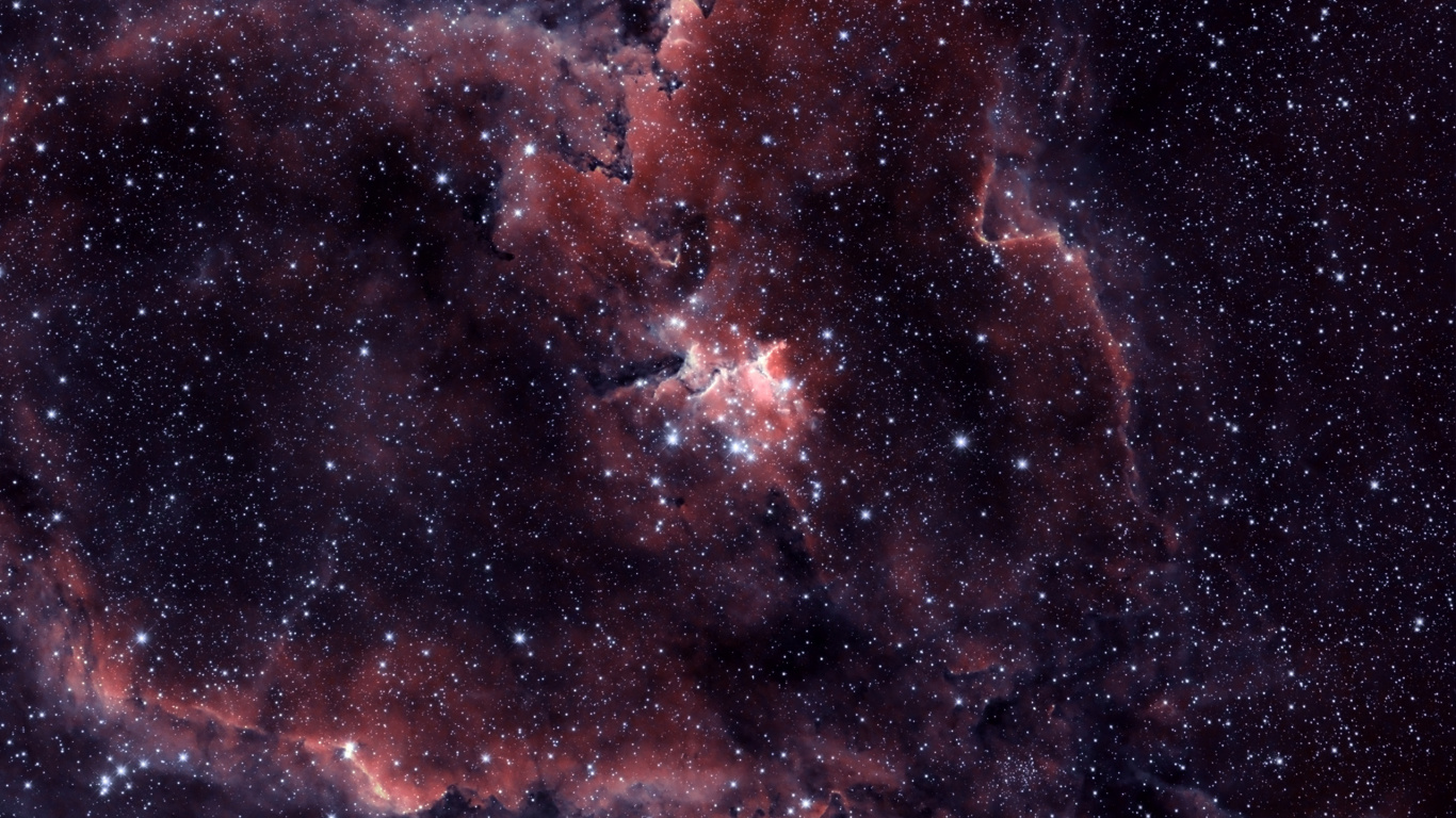 Brown and Black Galaxy Illustration. Wallpaper in 1366x768 Resolution