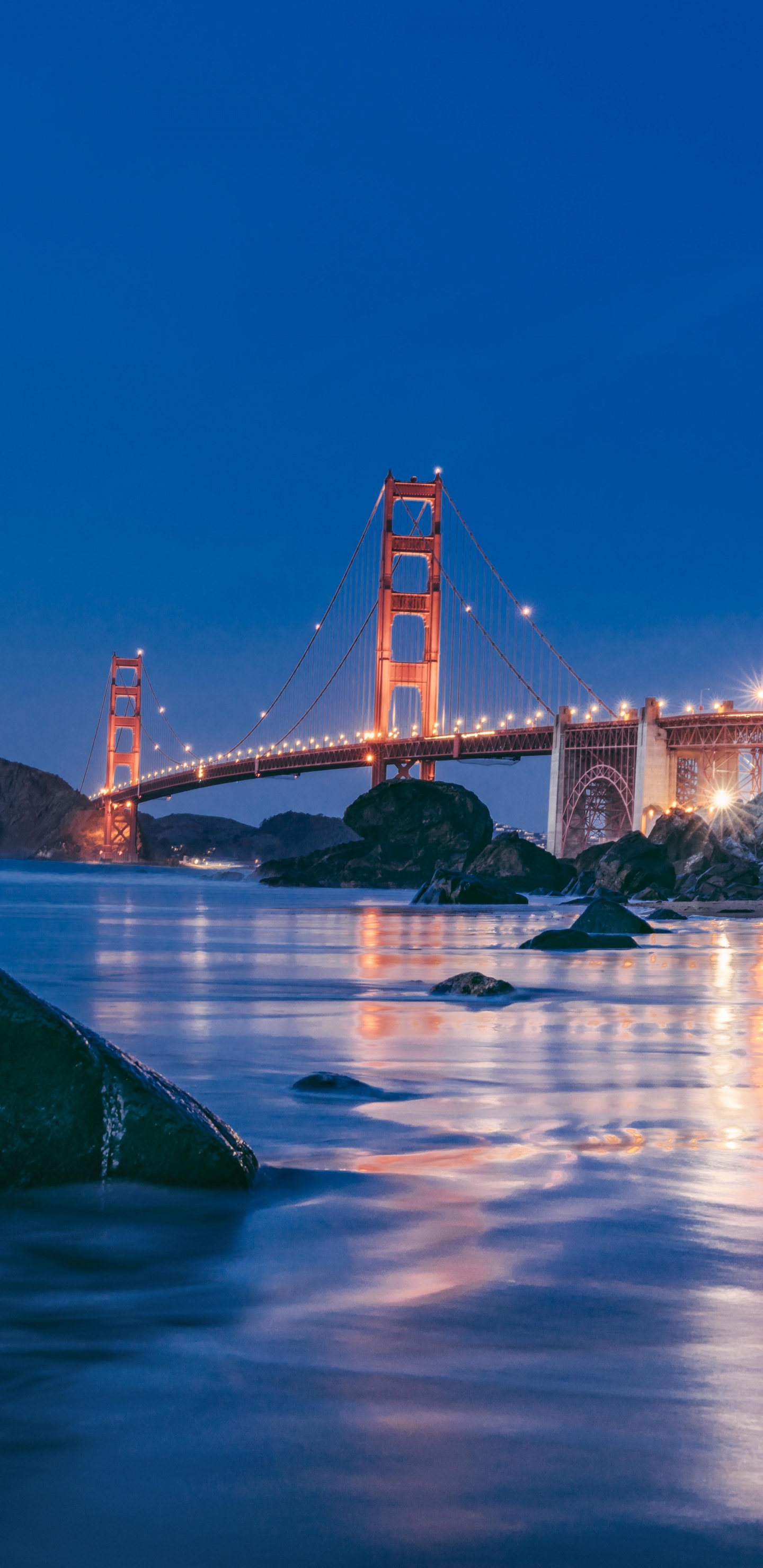 Pont du Golden Gate San Francisco Californie. Wallpaper in 1440x2960 Resolution