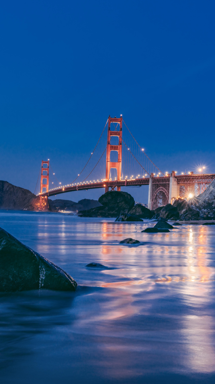 Pont du Golden Gate San Francisco Californie. Wallpaper in 750x1334 Resolution