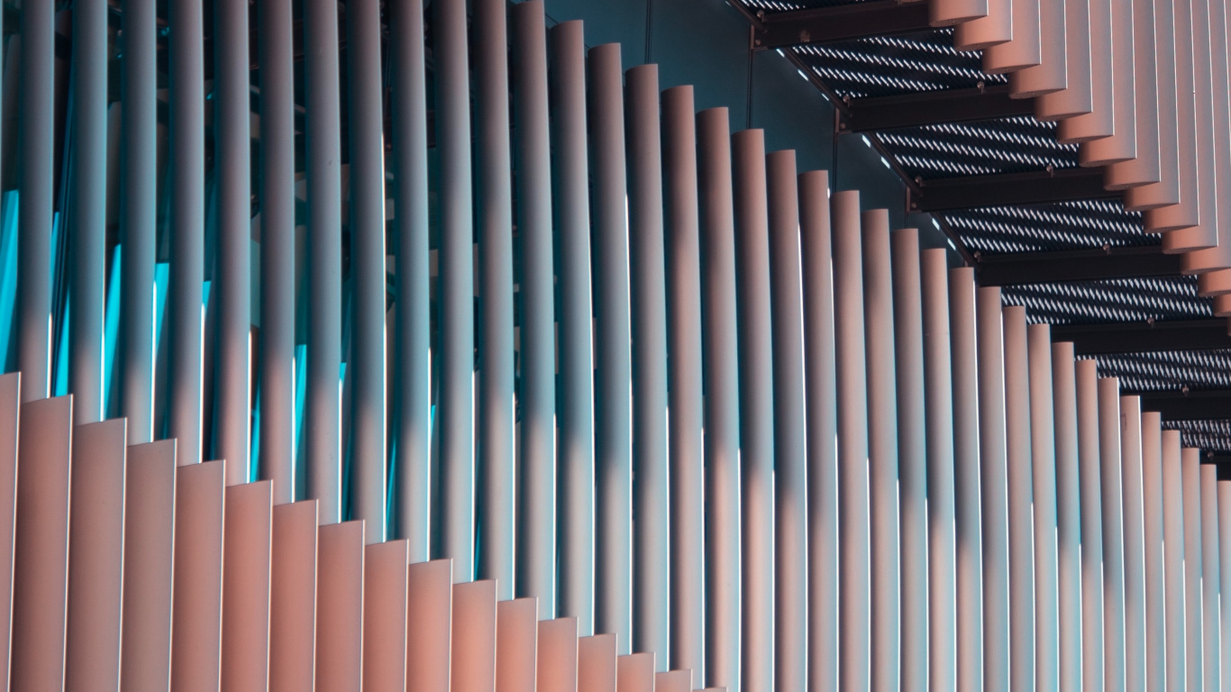 White and Black Window Blinds. Wallpaper in 1366x768 Resolution