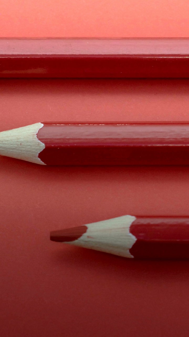 Pencil, Colored Pencil, Drawing, Writing Implement, Red. Wallpaper in 720x1280 Resolution