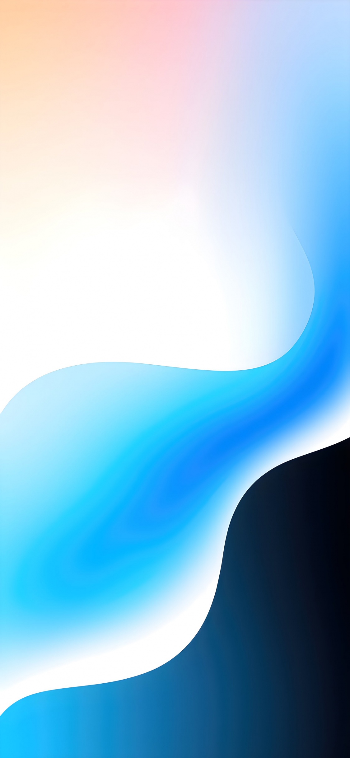 IOS, Résumé, Android, Blue, Graphique. Wallpaper in 1125x2436 Resolution