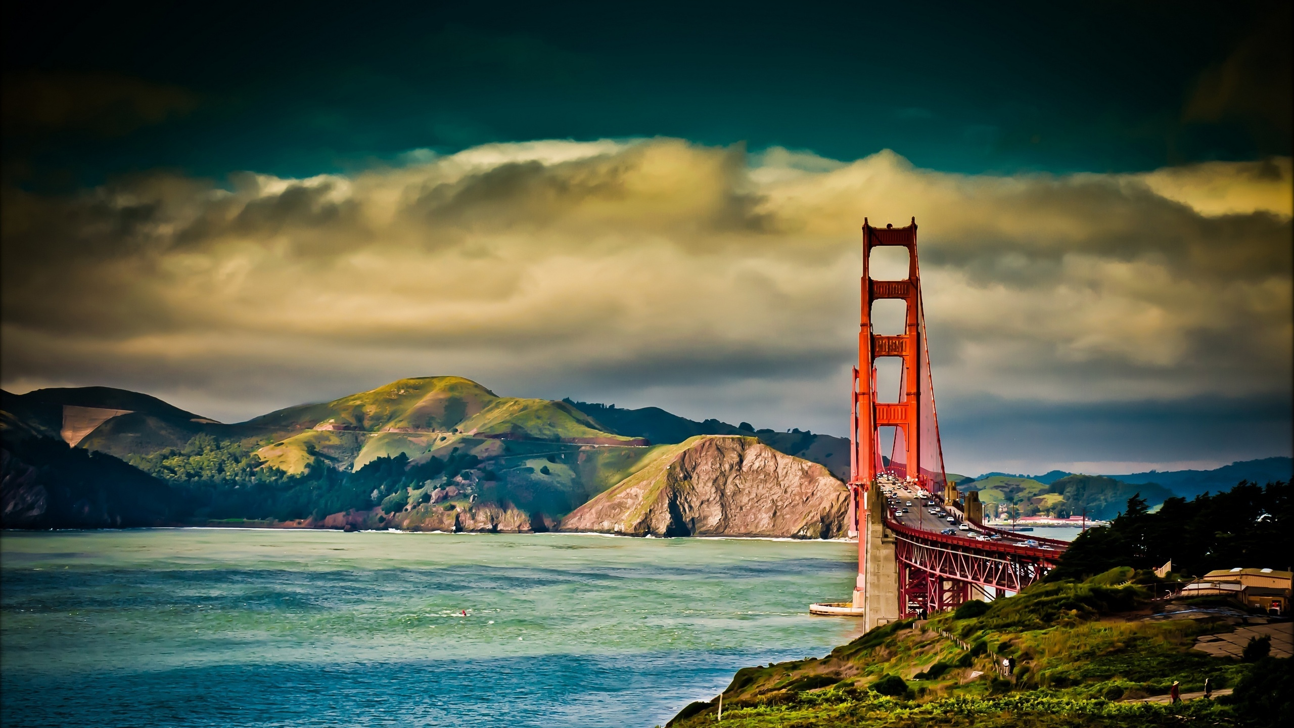 Puente Golden Gate San Francisco California. Wallpaper in 2560x1440 Resolution