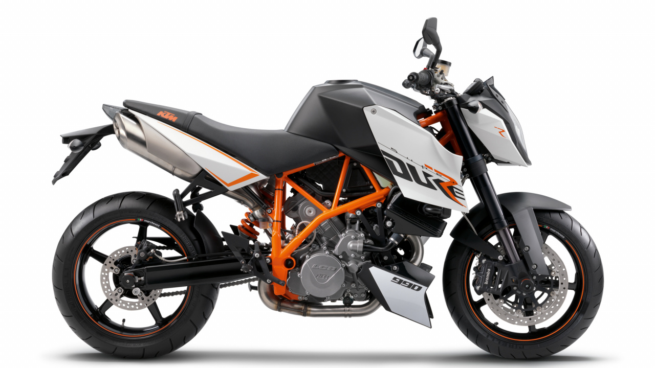 Vélo de Sport Honda Noir et Orange. Wallpaper in 1280x720 Resolution