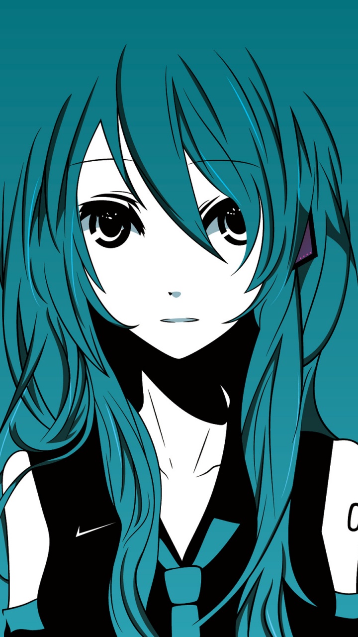 Mujer en Blanco y Negro Uniforme Escolar Personaje de Anime. Wallpaper in 720x1280 Resolution