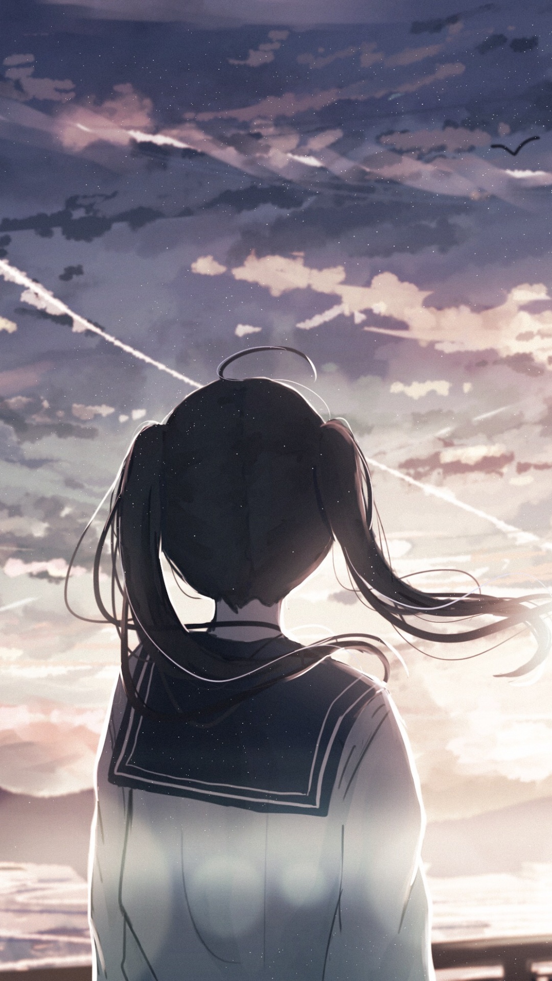 艺术, 女孩, 可爱的, 气氛, 绘画 壁纸 1080x1920 允许