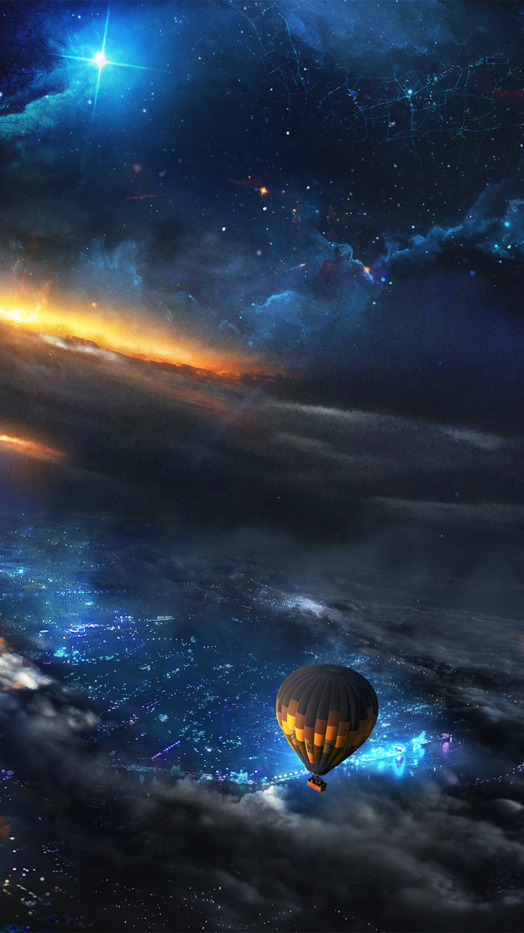 Digital Art, Art, Atmosphere, Cloud, World. Wallpaper in 750x1334 Resolution