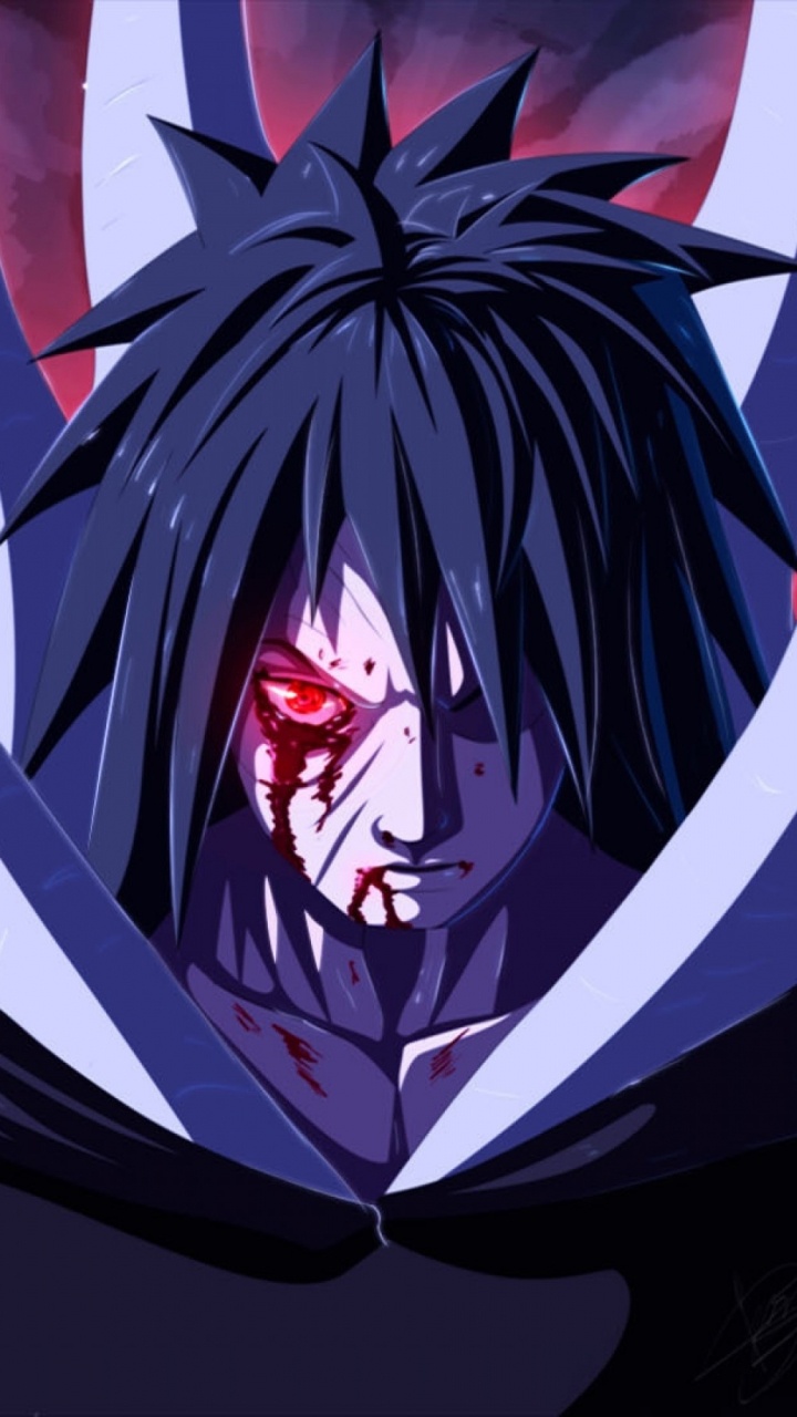 Personnage D'anime Masculin Aux Cheveux Noirs. Wallpaper in 720x1280 Resolution