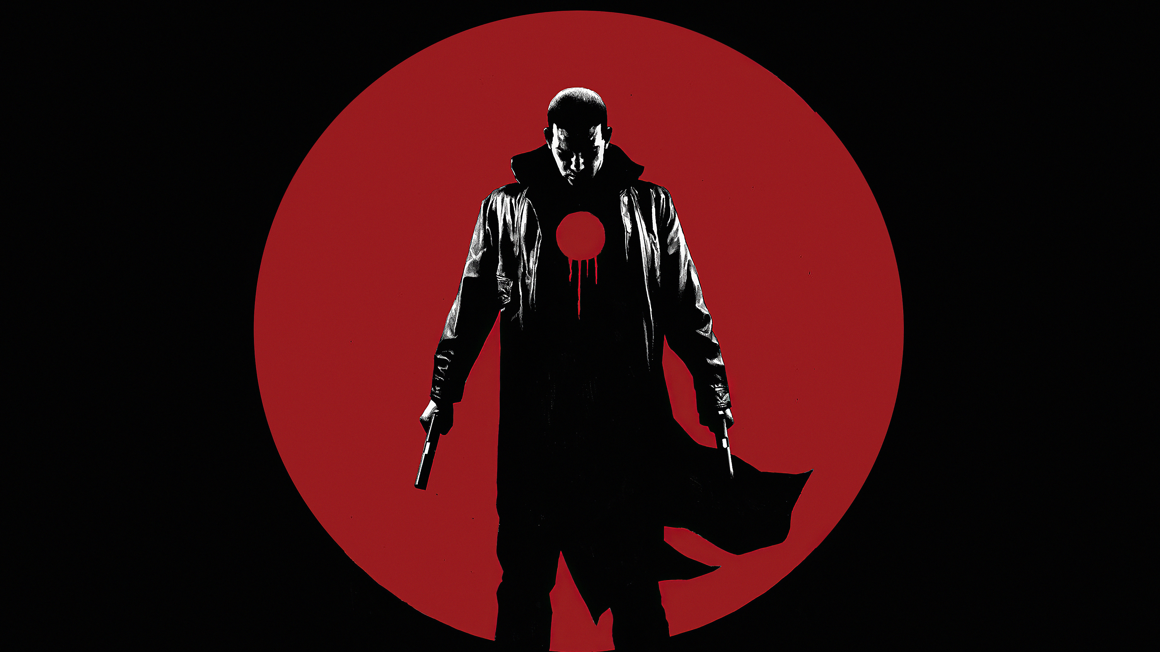 Homme en Costume Noir et Blanc Illustration. Wallpaper in 3840x2160 Resolution