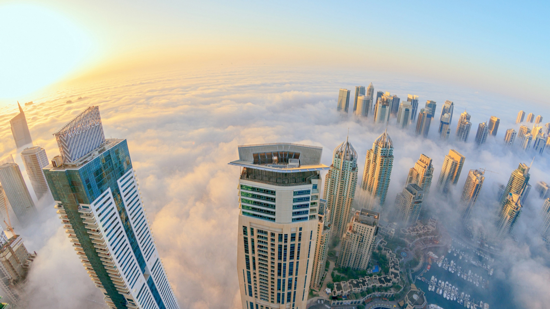 Aerial View of City Buildings During Daytime. Wallpaper in 1920x1080 Resolution