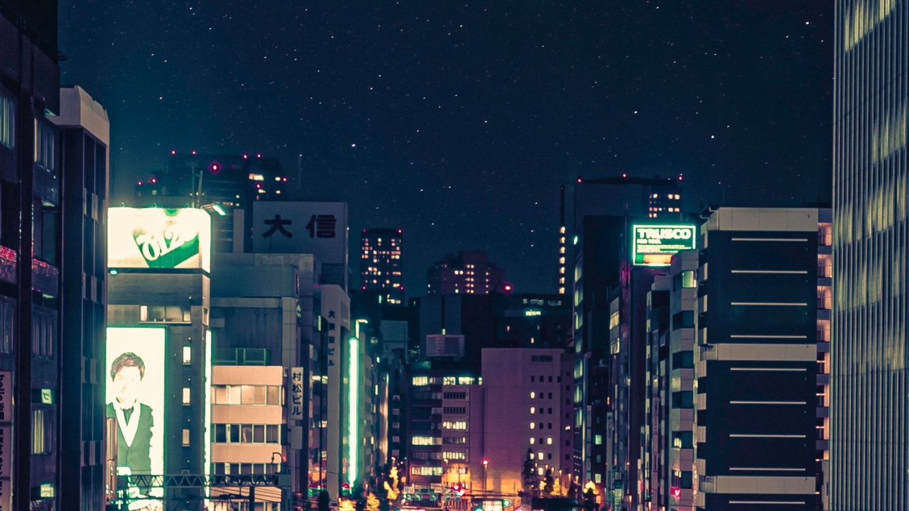 Tokyo Night Lofi, a Night in Tokyo, Lo-fi Waiter, Japanese Winter, Deezer. Wallpaper in 1280x720 Resolution
