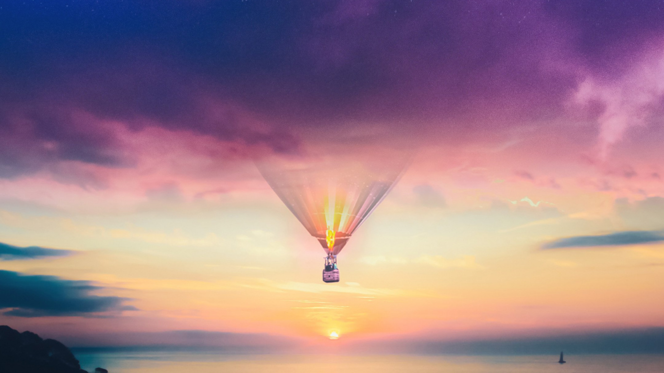 Atmosphäre, Wasser, Cloud, Licht, Natur. Wallpaper in 1366x768 Resolution