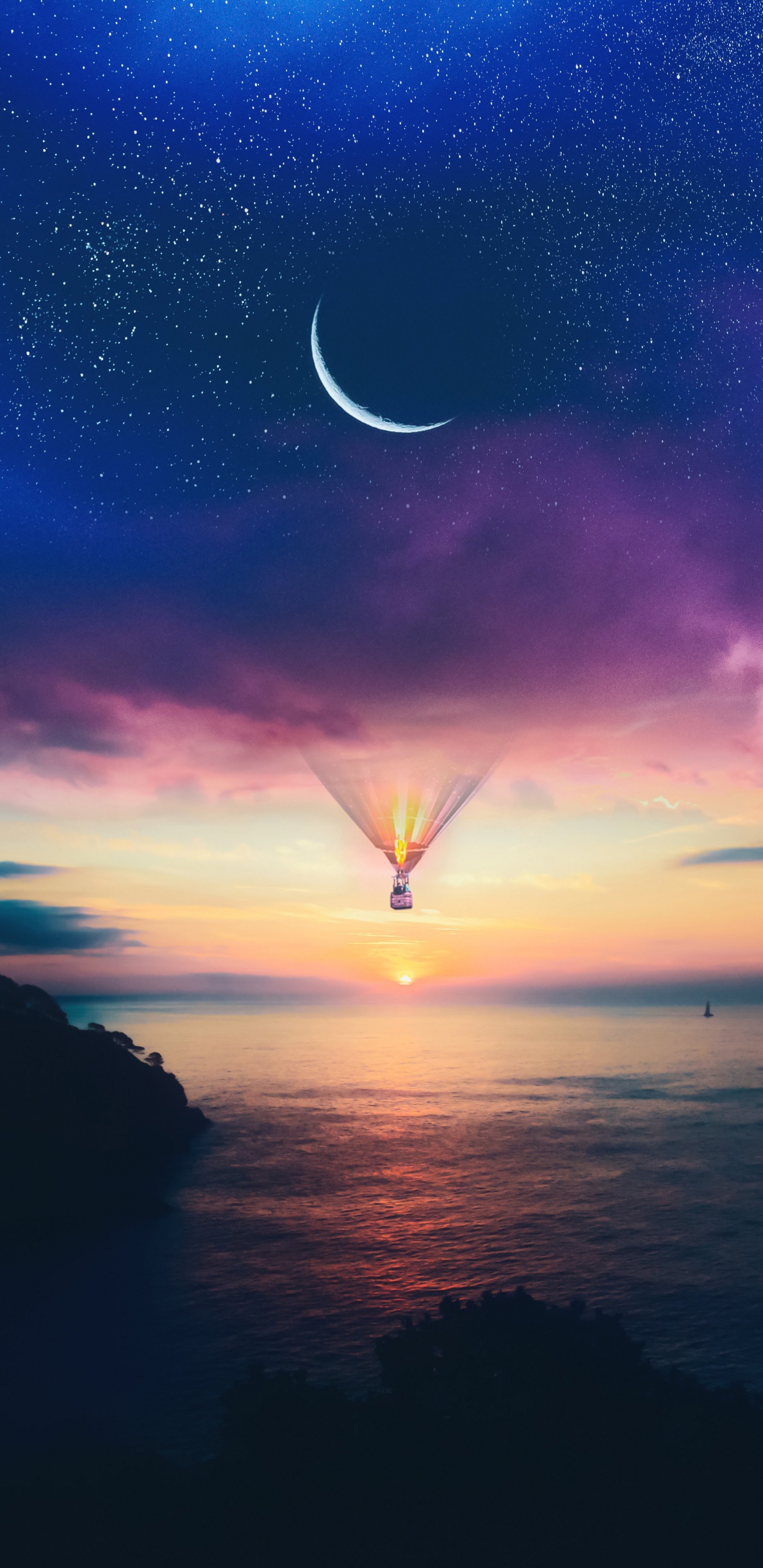 Atmosphäre, Wasser, Cloud, Licht, Natur. Wallpaper in 1440x2960 Resolution