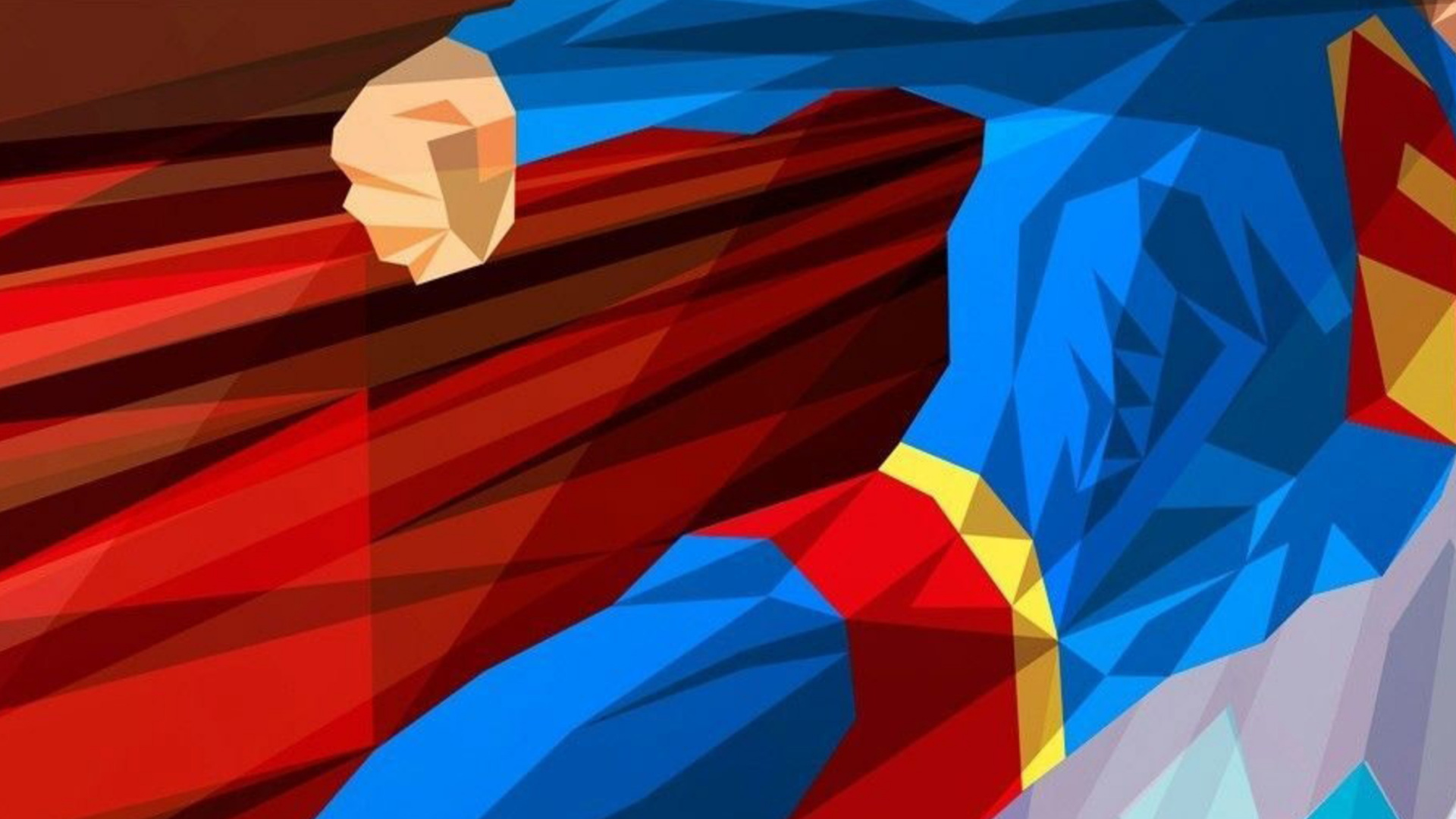 Rote Blaue Und Weiße Abstrakte Malerei. Wallpaper in 1920x1080 Resolution