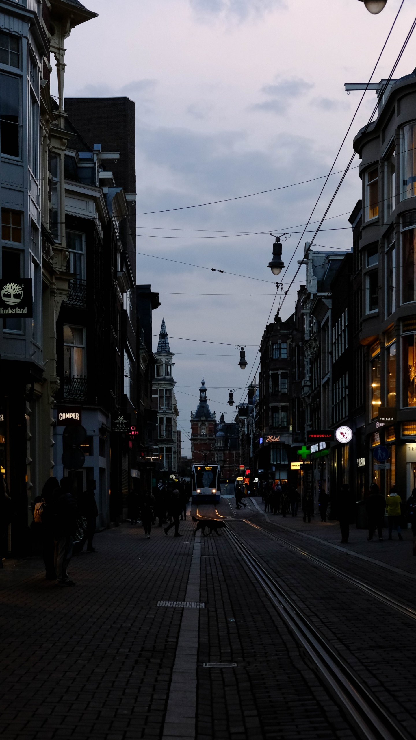 Leute, Die Tagsüber Auf Der Straße Gehen. Wallpaper in 1440x2560 Resolution