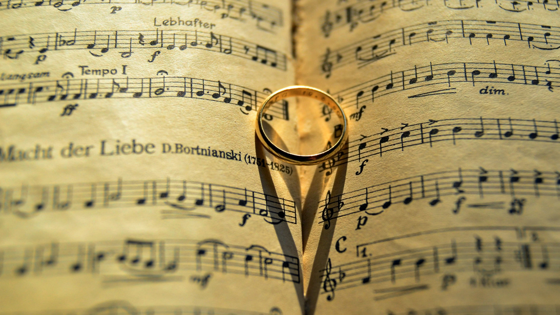 Texto, Partitura, Sica, Coraz, Amor. Wallpaper in 1920x1080 Resolution