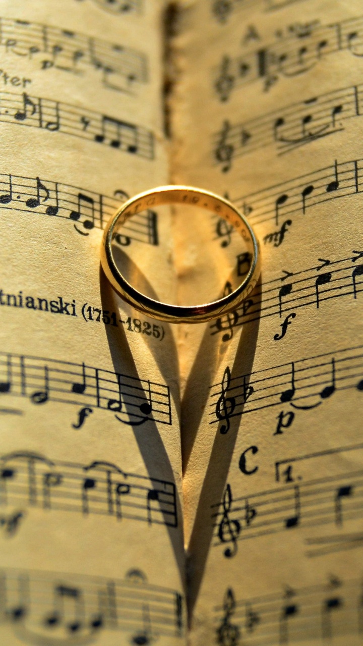 Text, Noten, Musik, Herzen, Liebe. Wallpaper in 720x1280 Resolution