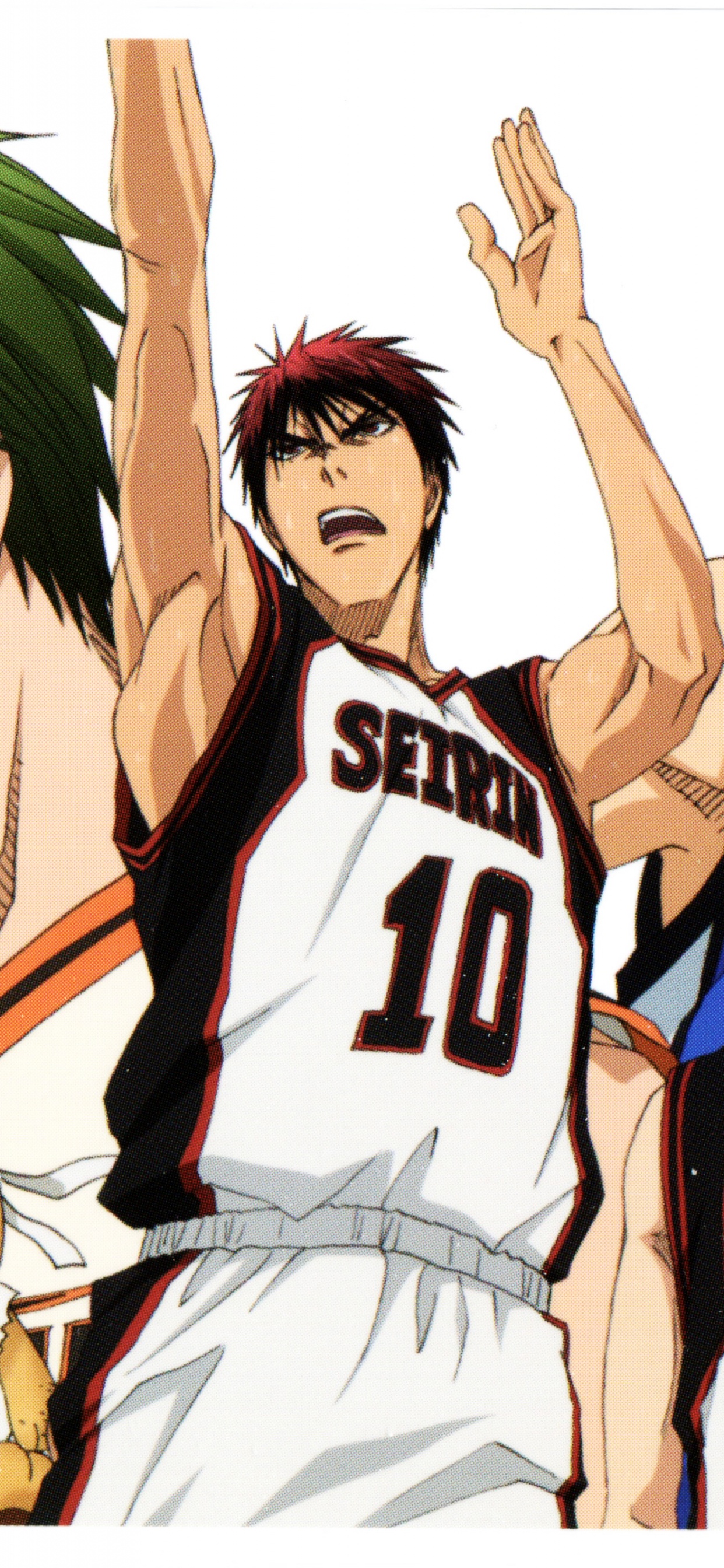 3 Women in White and Black Shirts Anime Character. Wallpaper in 1242x2688 Resolution