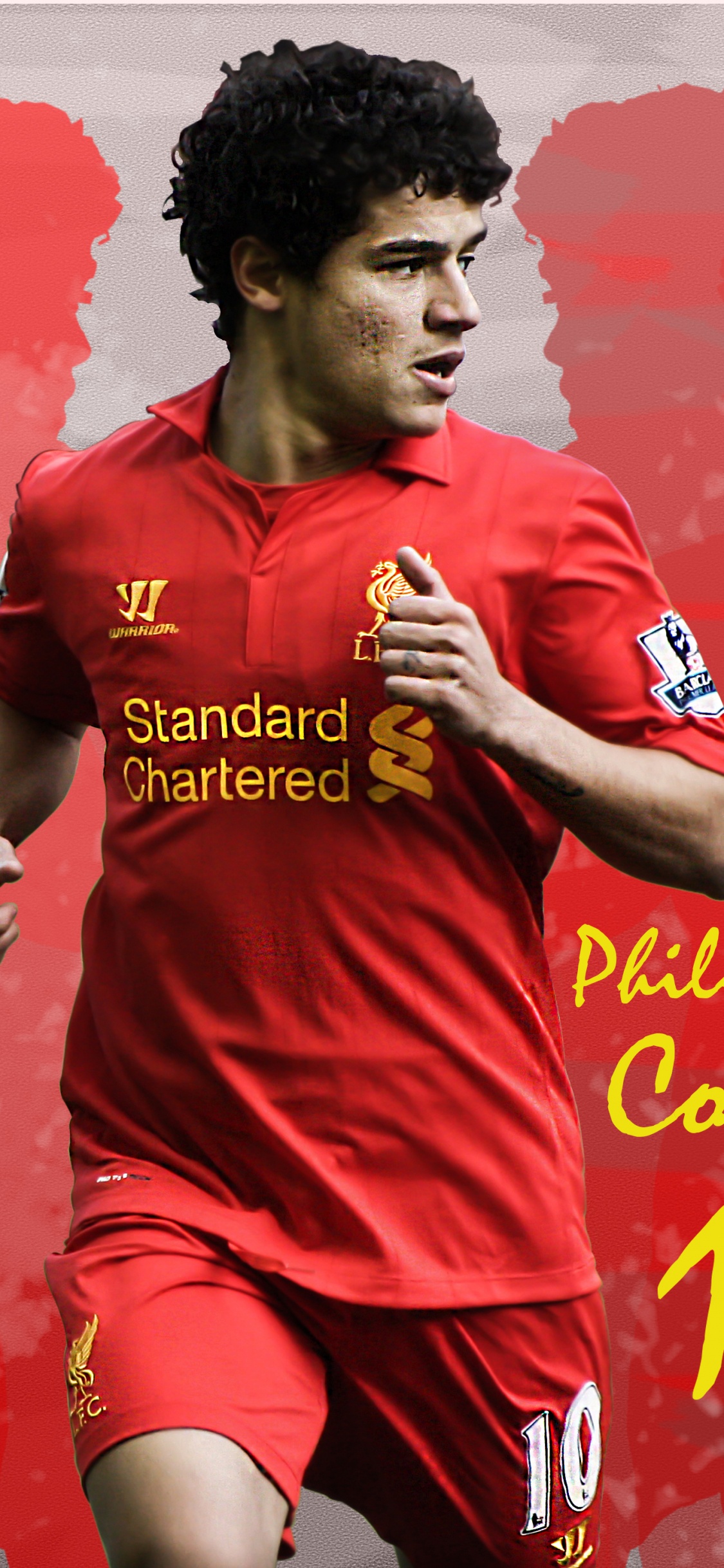 Homme en Maillot de Football Nike Rouge. Wallpaper in 1125x2436 Resolution