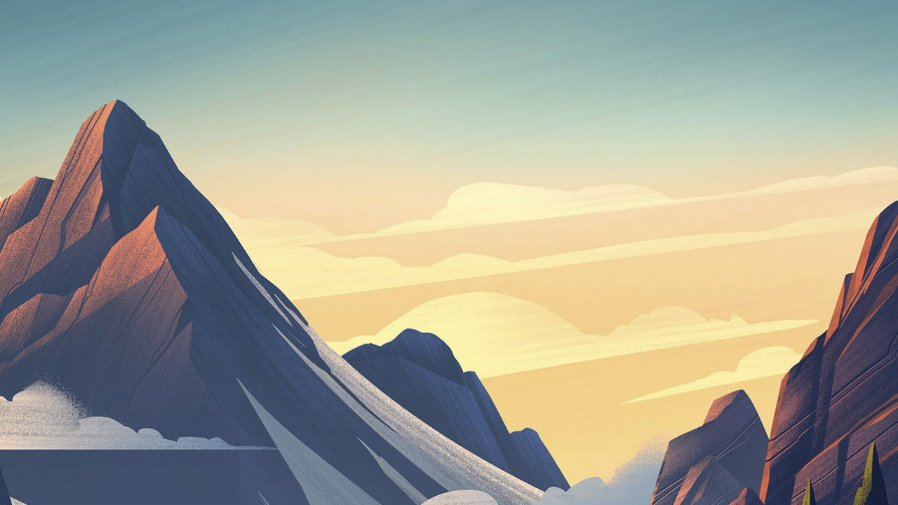 Landscape Illustration, Illustration, Landscape Painting, Landscape, Painting. Wallpaper in 1280x720 Resolution