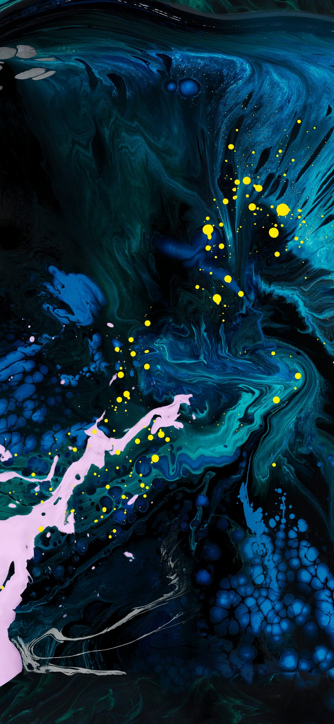 IPad, Apple, Eau, Liquid, Peinture D'art. Wallpaper in 1125x2436 Resolution