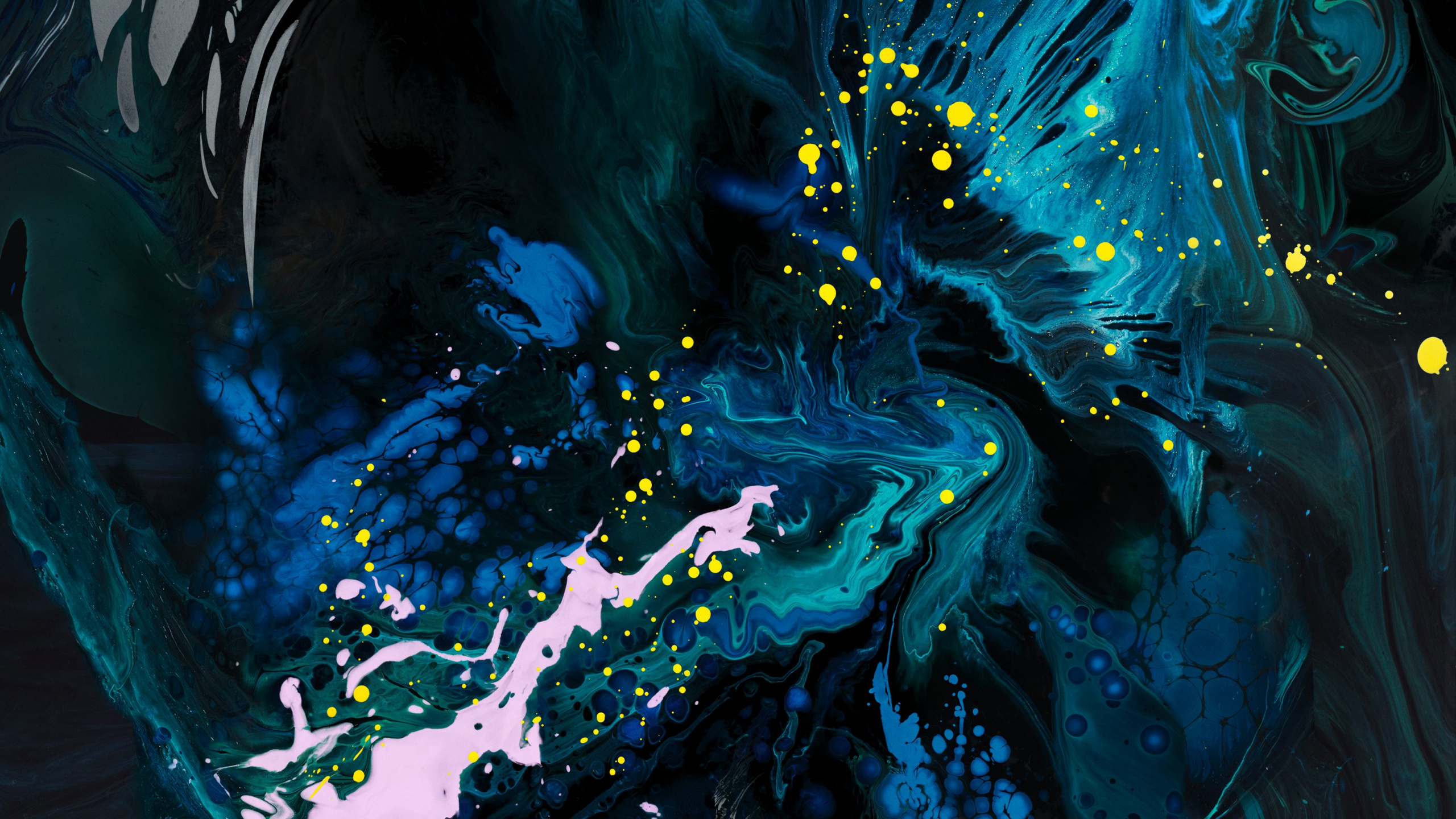 IPad, Apple, Eau, Liquid, Peinture D'art. Wallpaper in 2560x1440 Resolution