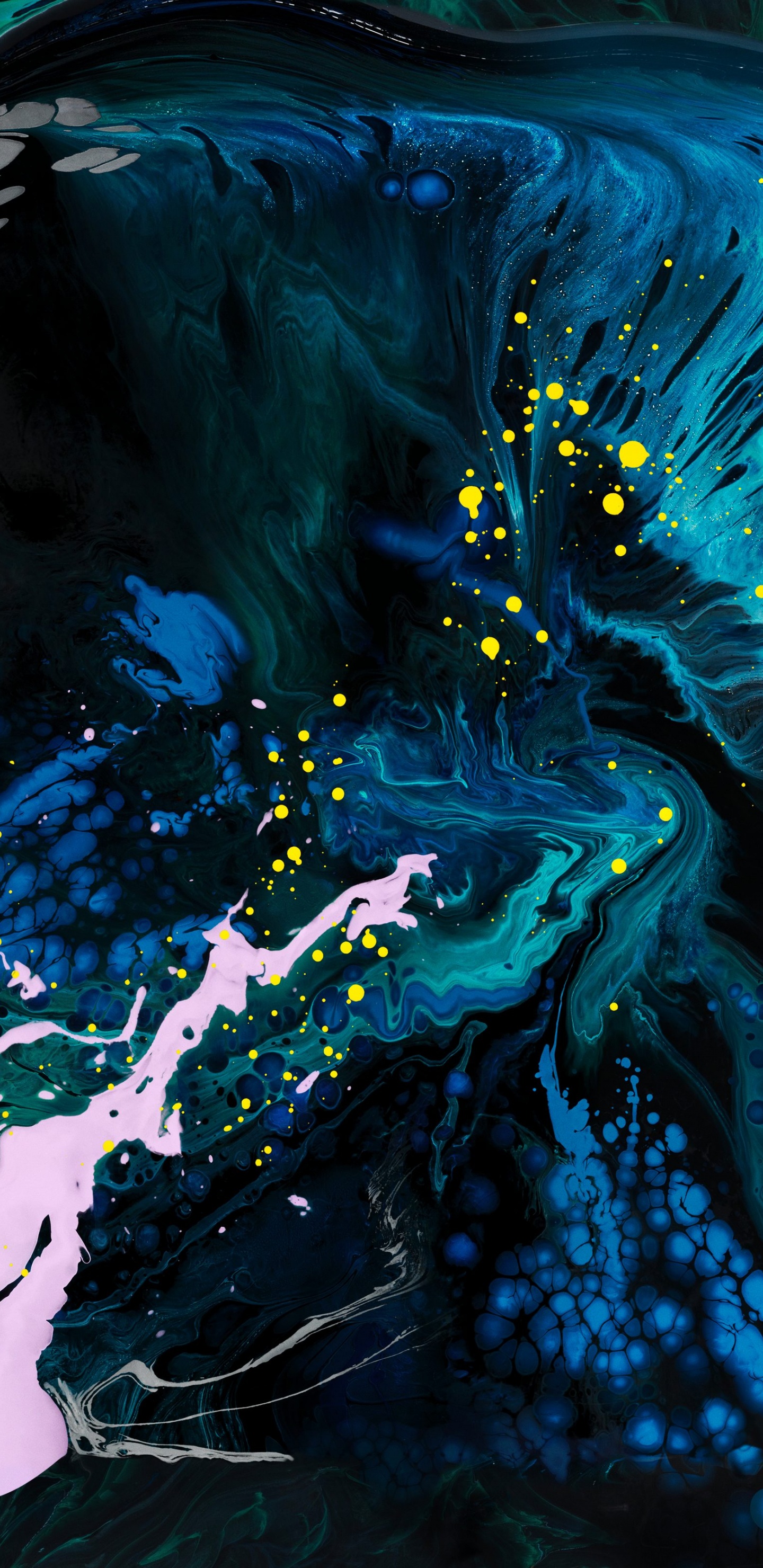 Ipad, Manzana, Agua, Pintura de Arte, Azure. Wallpaper in 1440x2960 Resolution