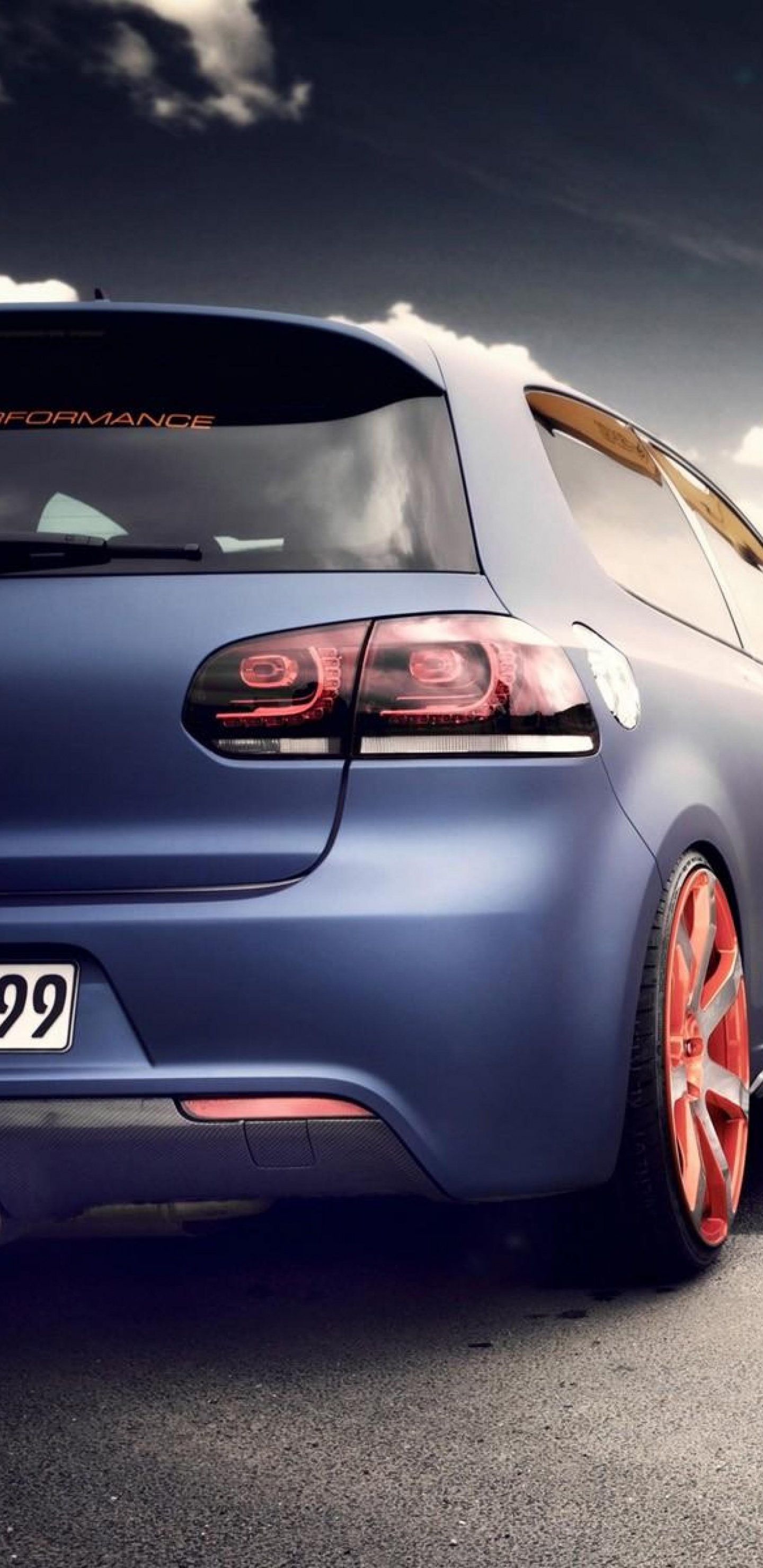 Red Car on Road During Daytime. Wallpaper in 1440x2960 Resolution