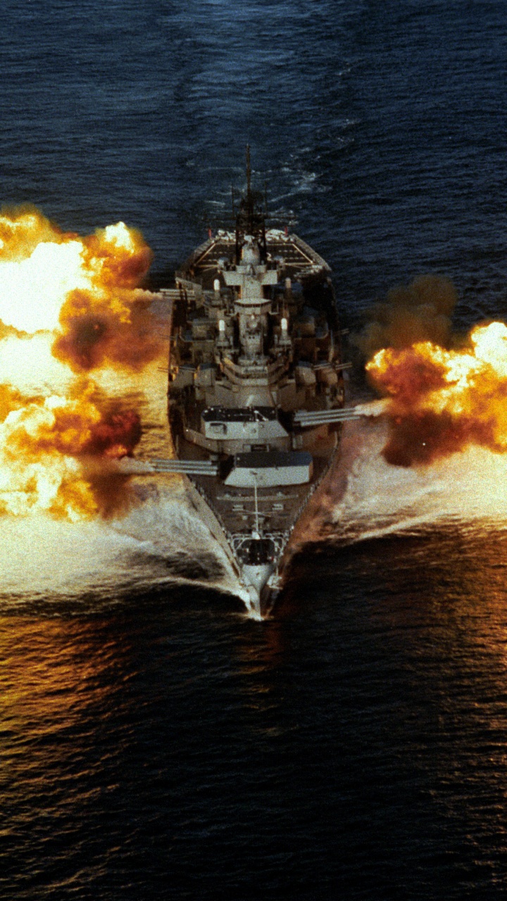 USS Iowa BB-61, Battleship, United States Navy, Warship, Ship. Wallpaper in 720x1280 Resolution