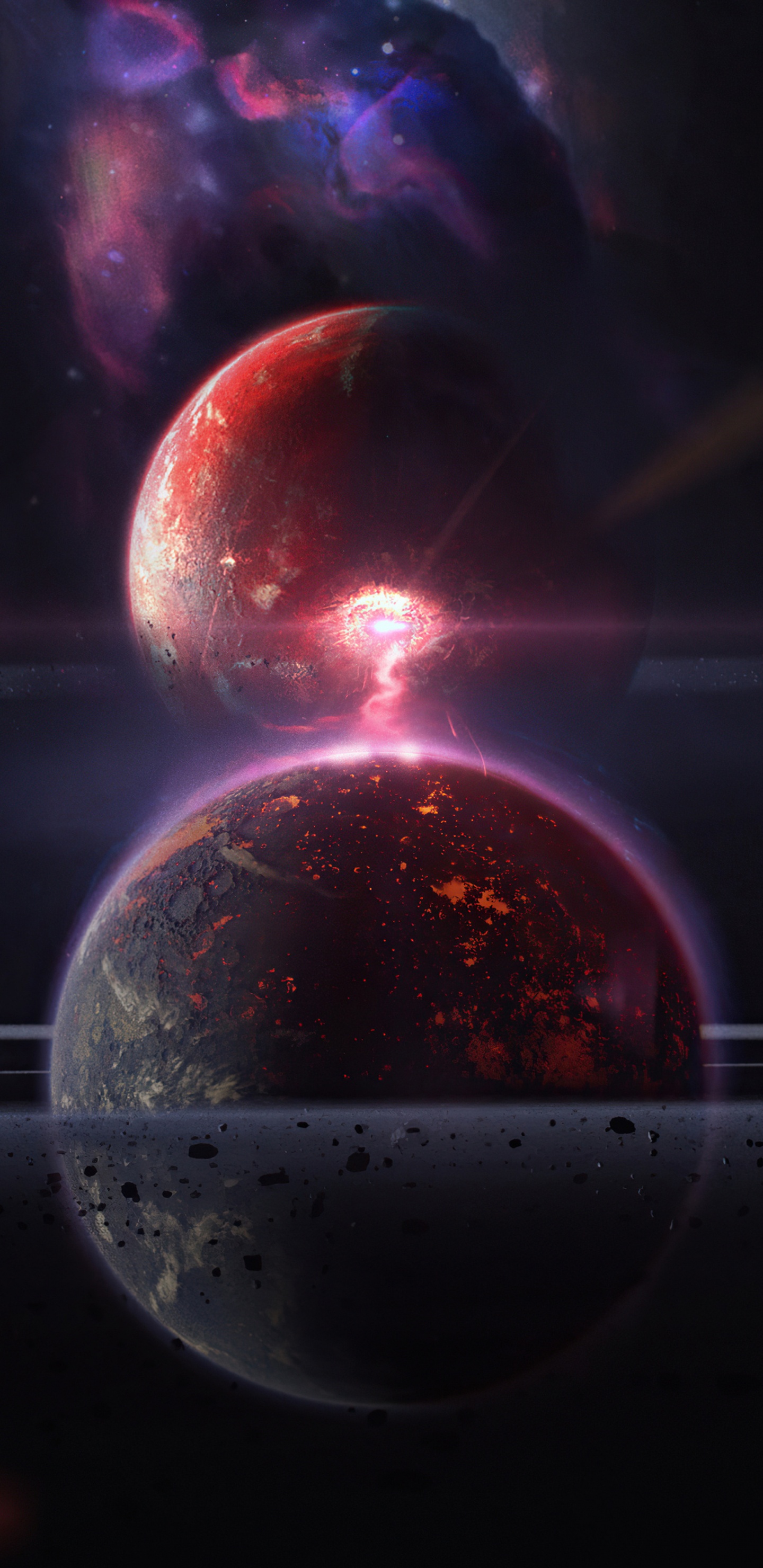 Atmosphère, Art, Liquid, Objet Astronomique, Eau. Wallpaper in 1440x2960 Resolution