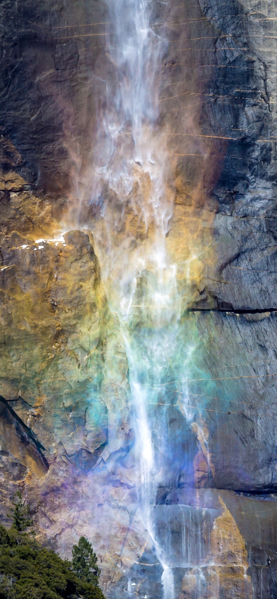 Yosemite Falls, Wasserfall, Seljalandsfoss, Rundweg im Yosemite Valley, Nationalpark. Wallpaper in 1125x2436 Resolution