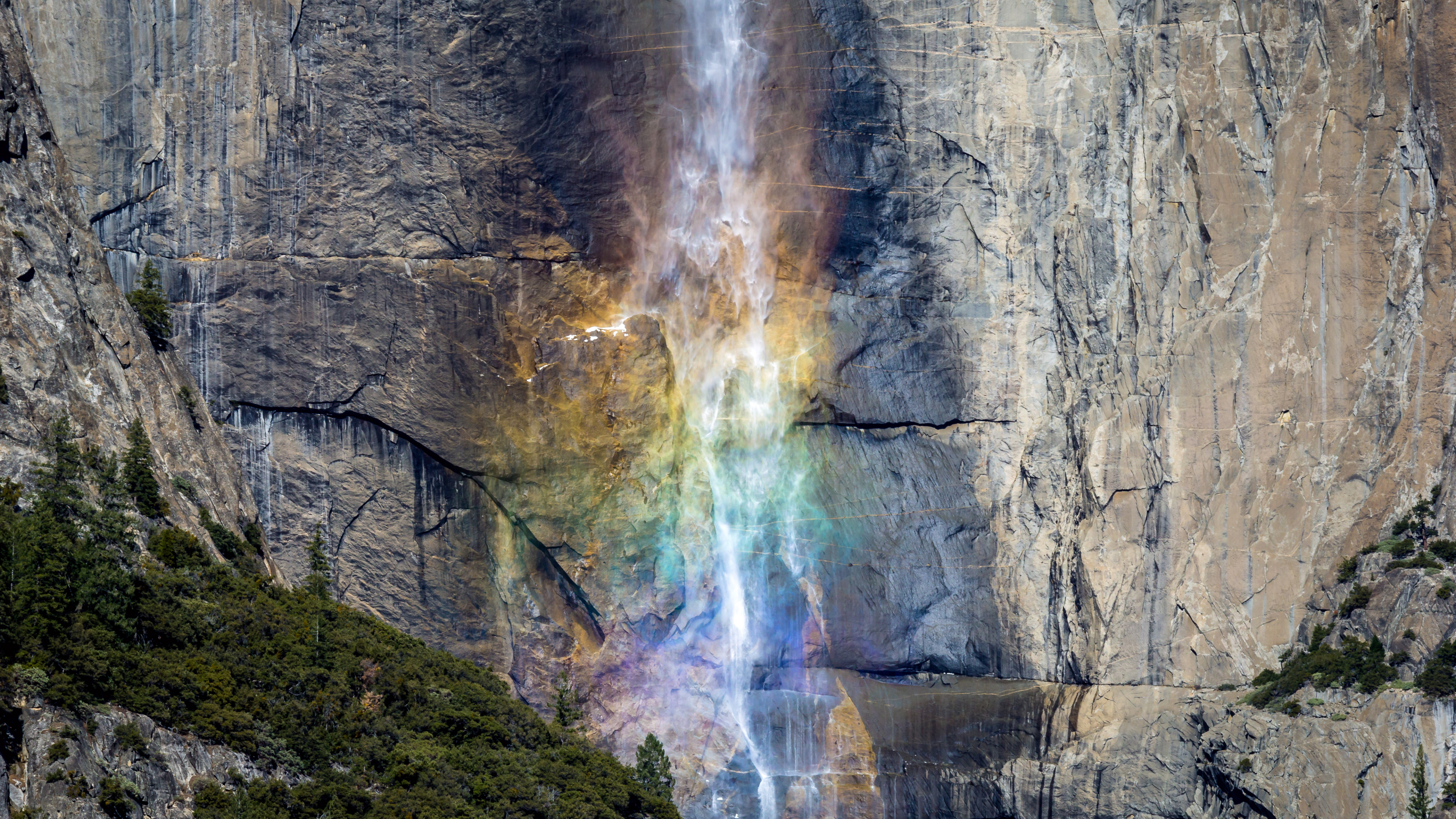 Yosemite Falls, Wasserfall, Seljalandsfoss, Rundweg im Yosemite Valley, Nationalpark. Wallpaper in 3840x2160 Resolution