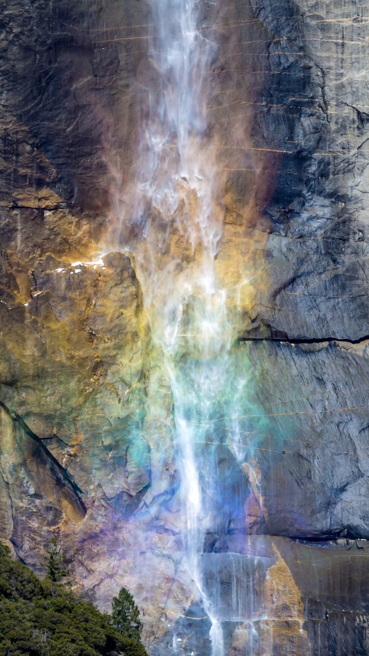 Yosemite Falls, Wasserfall, Seljalandsfoss, Rundweg im Yosemite Valley, Nationalpark. Wallpaper in 720x1280 Resolution