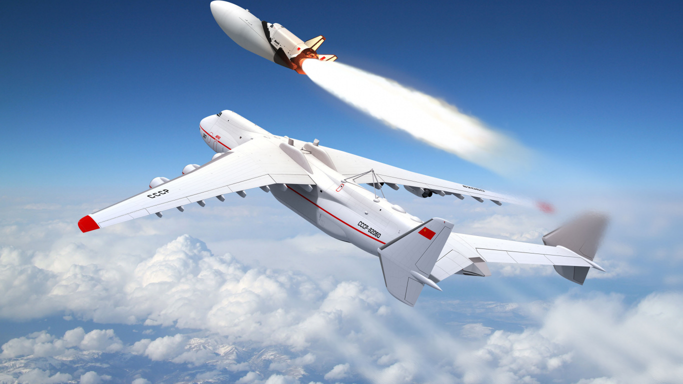 White and Red Jet Plane in Mid Air During Daytime. Wallpaper in 1366x768 Resolution