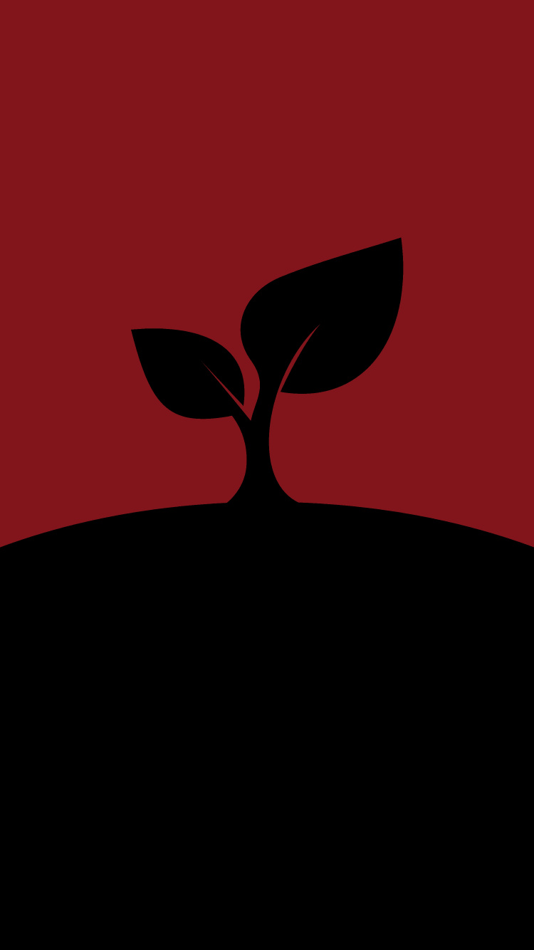 Red Heart With Black Wings Illustration. Wallpaper in 750x1334 Resolution