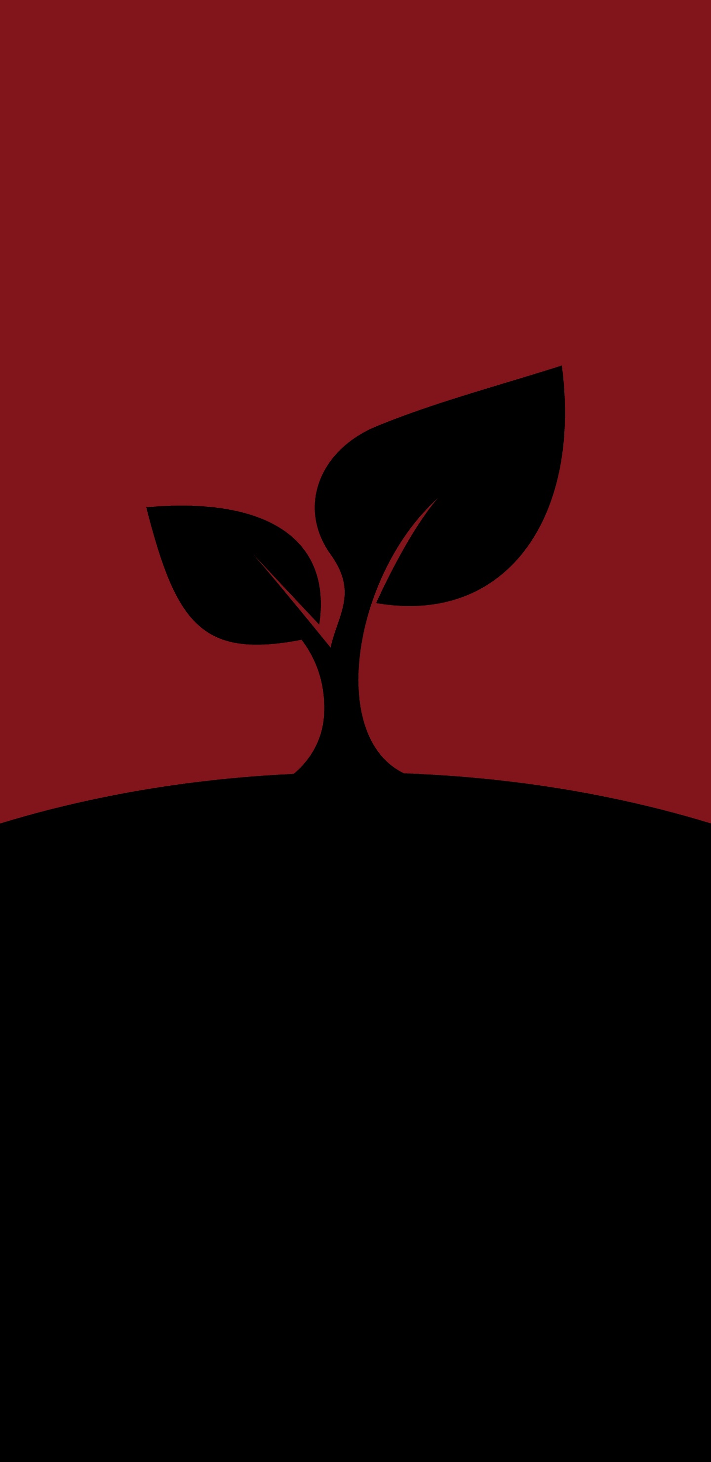 Coeur Rouge Avec Illustration D'ailes Noires. Wallpaper in 1440x2960 Resolution