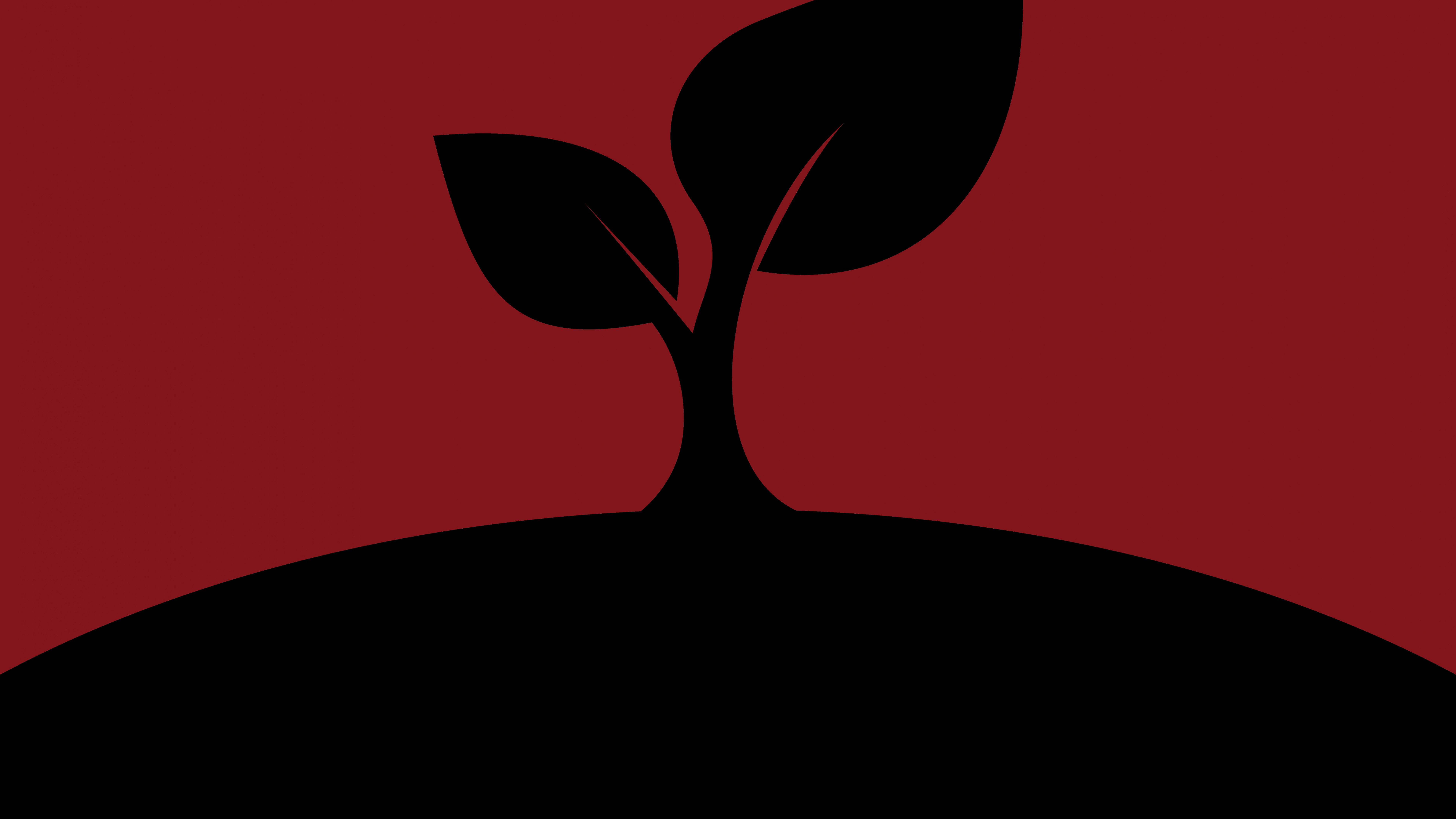 Coeur Rouge Avec Illustration D'ailes Noires. Wallpaper in 7680x4320 Resolution