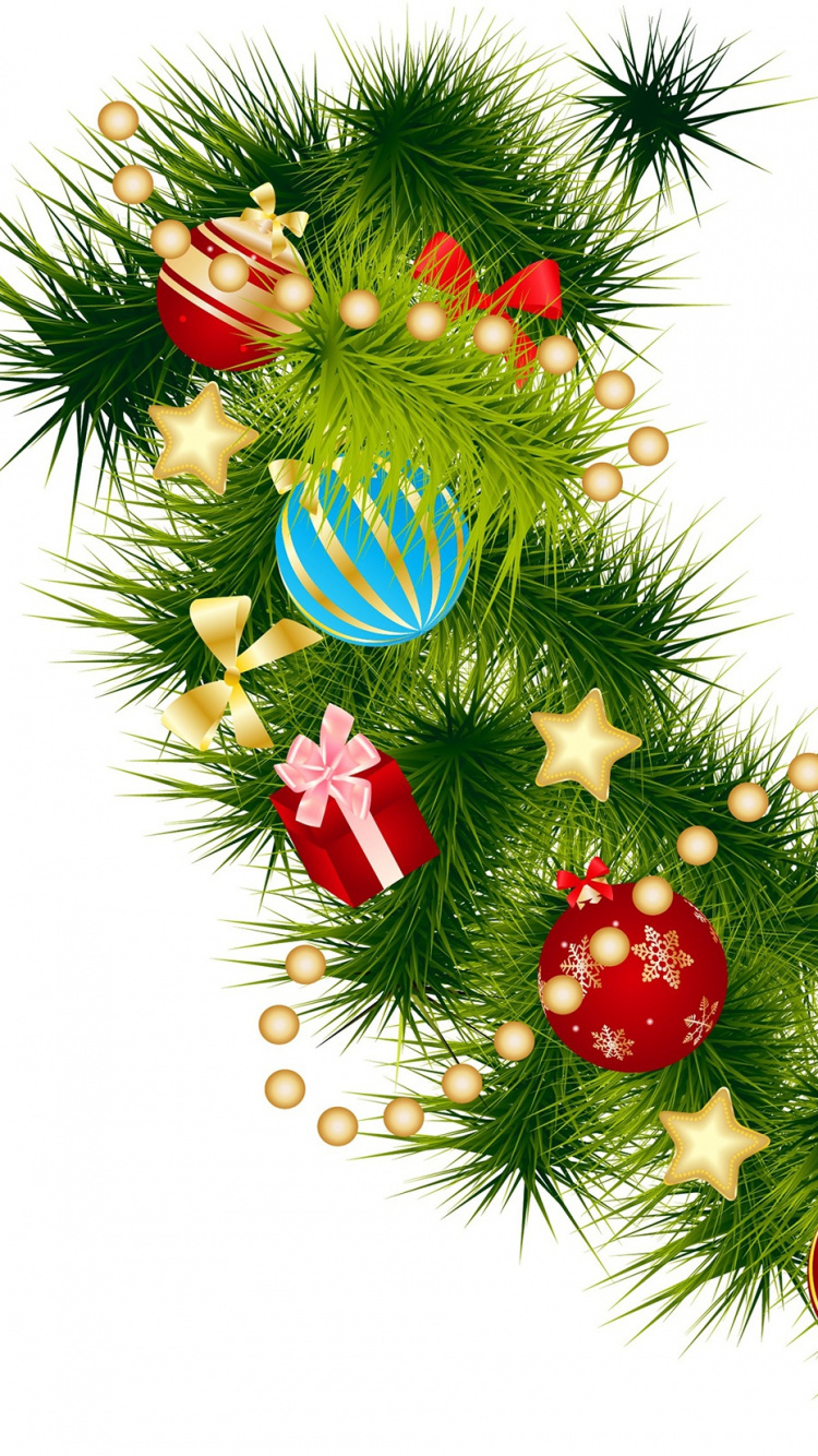 Clip Art, Christmas Day, Garland, Christmas Decoration, Christmas Tree. Wallpaper in 750x1334 Resolution