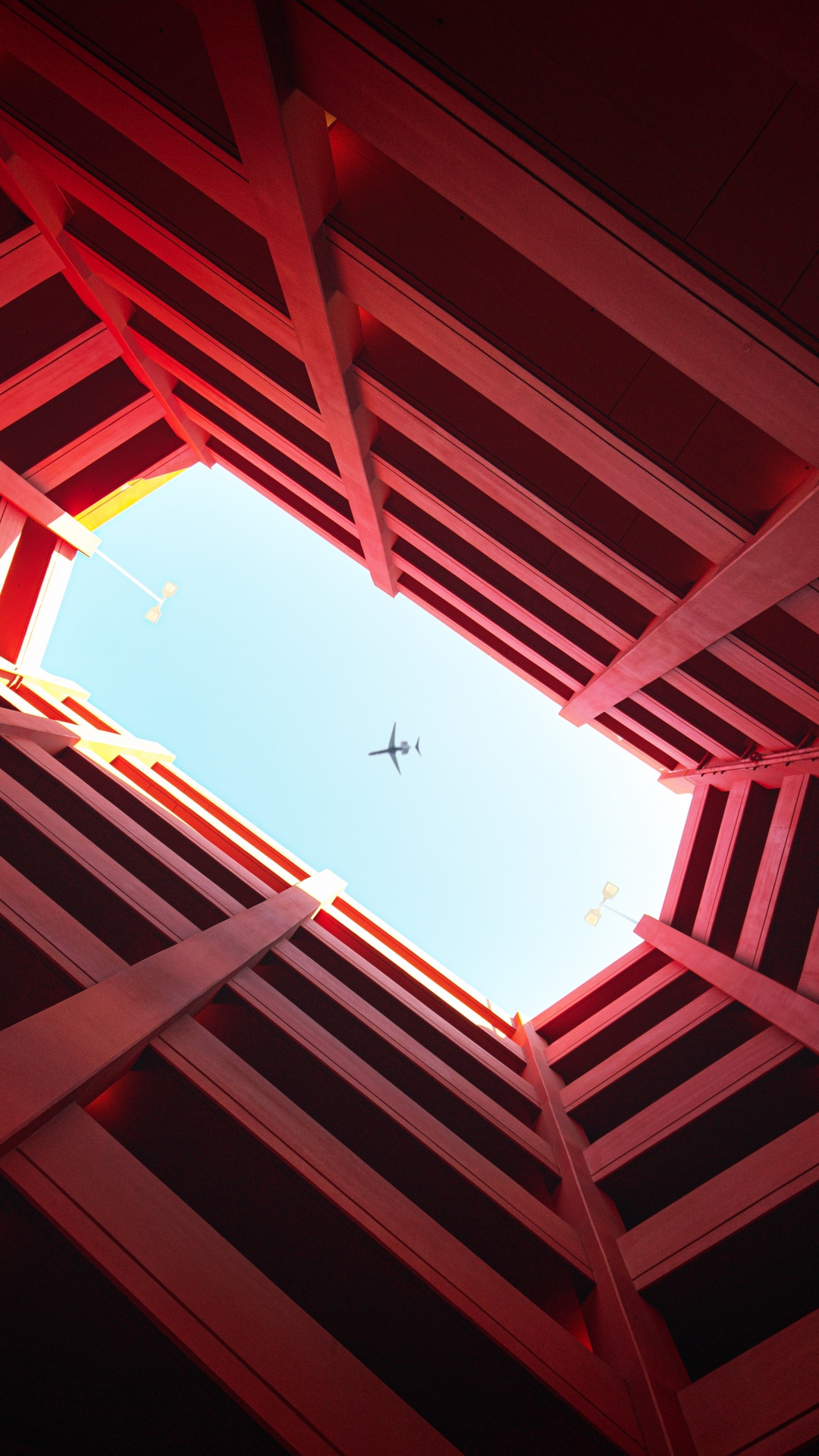 Avion Blanc Dans Les Airs. Wallpaper in 1080x1920 Resolution