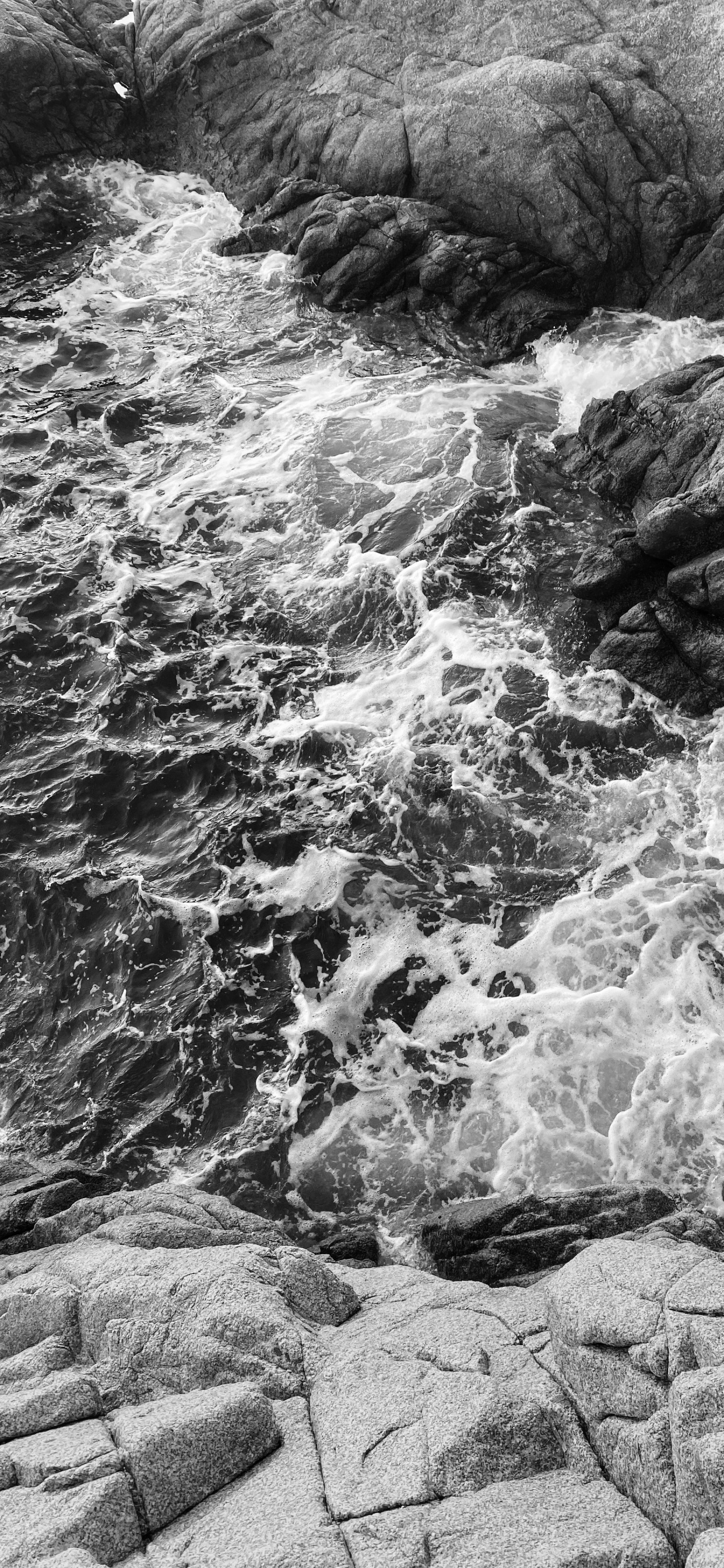 Rock, Bedrock, Liquid, Watercourse, Stream. Wallpaper in 1242x2688 Resolution