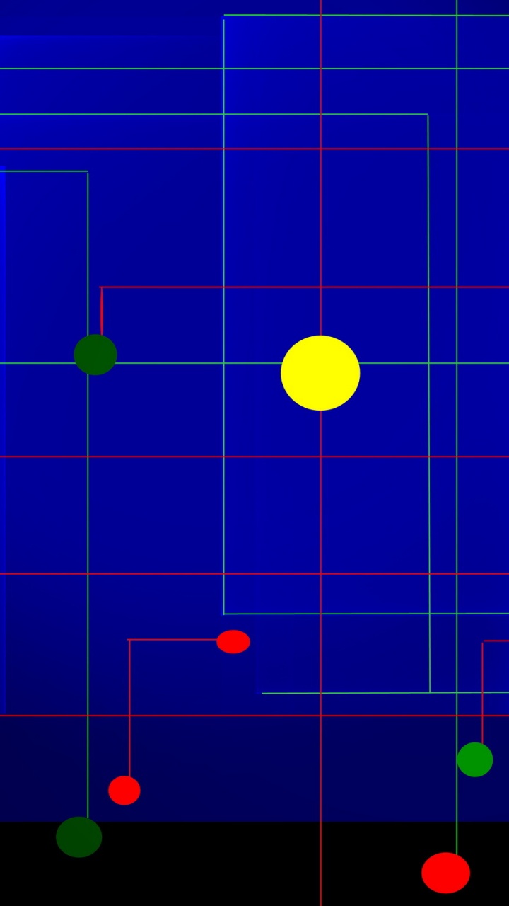 Blue and Yellow Abstract Illustration. Wallpaper in 720x1280 Resolution