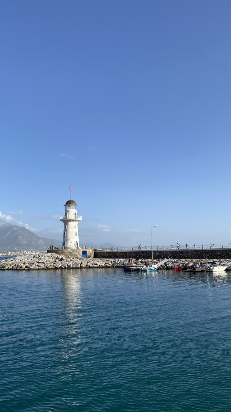 Sea, Taketomi Island, Water, Cloud, Lighthouse. Wallpaper in 750x1334 Resolution