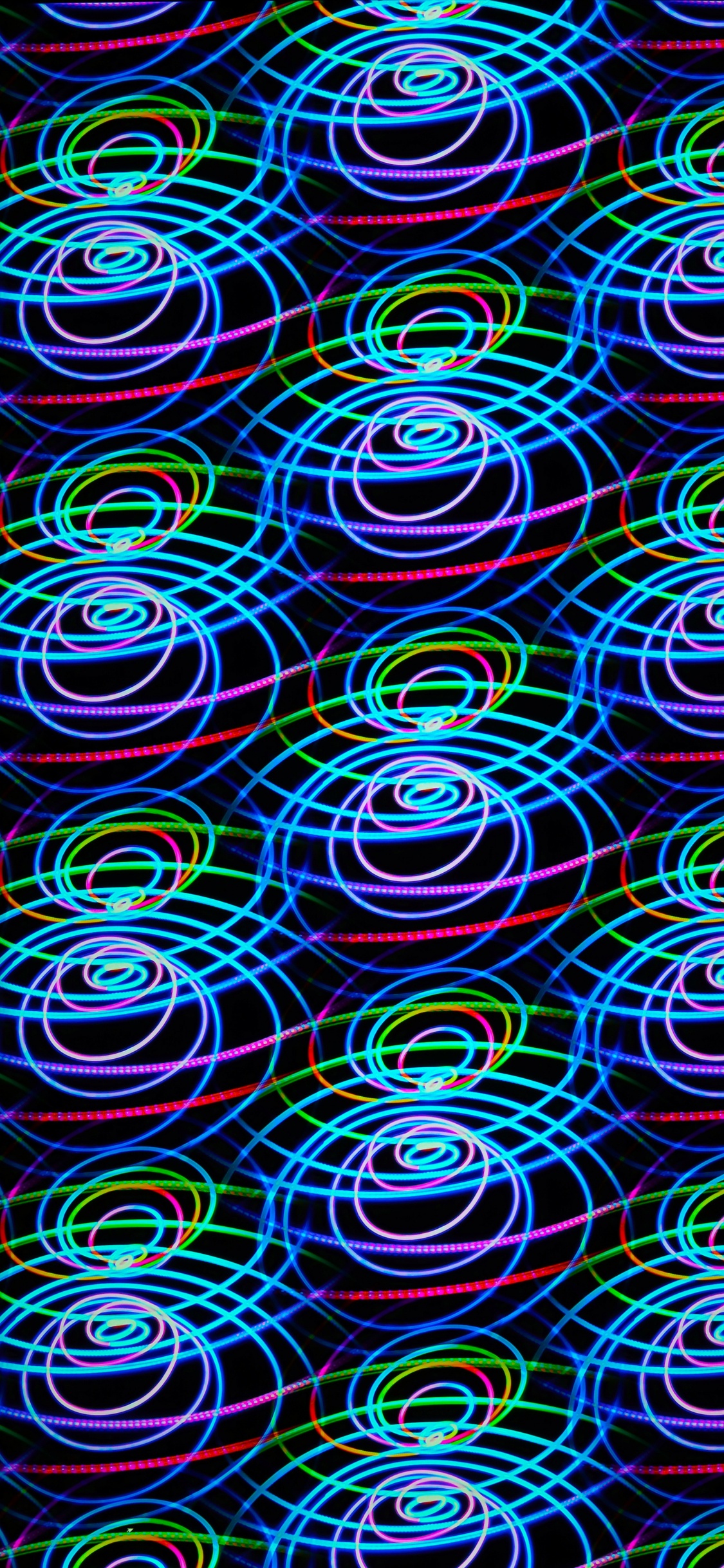 Bande D'abstraction Colorée, Blue, Azure, Art, Aqua. Wallpaper in 1125x2436 Resolution