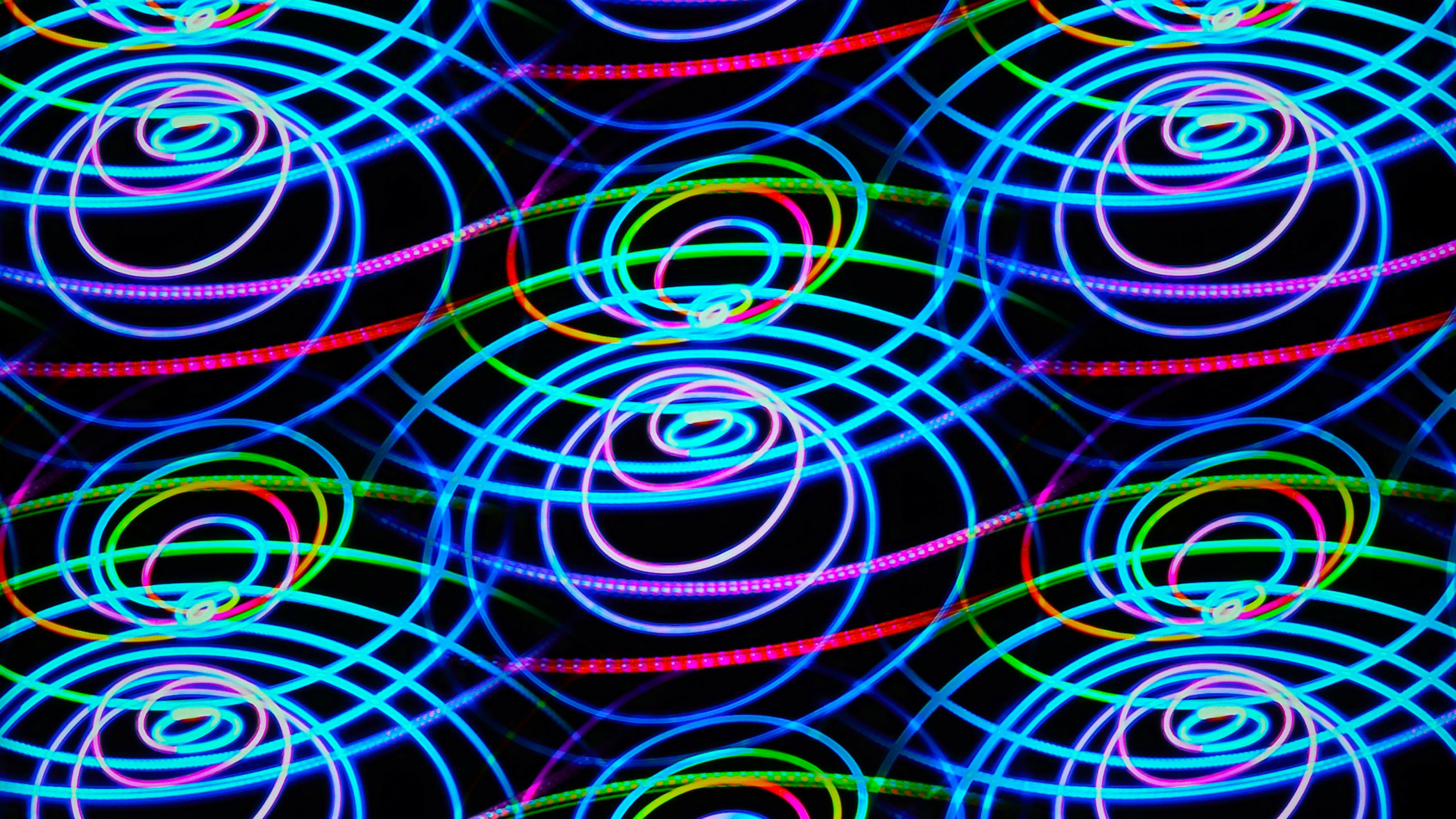 Patrón, Cinta de Abstracción Colorida, Azul, Azure, Arte. Wallpaper in 2560x1440 Resolution