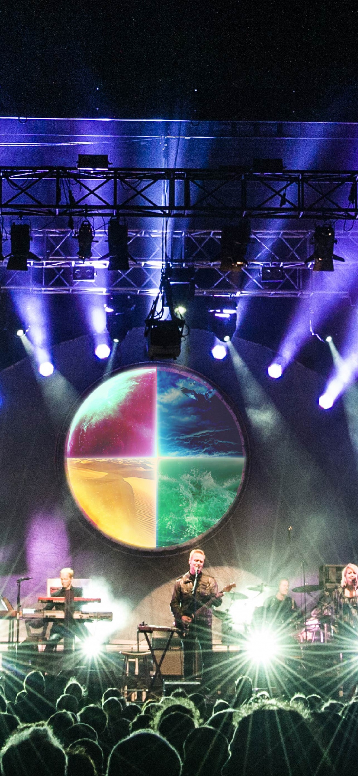 Stage, Pink Floyd Project, Pink Floyd, Concert, Performance. Wallpaper in 1242x2688 Resolution